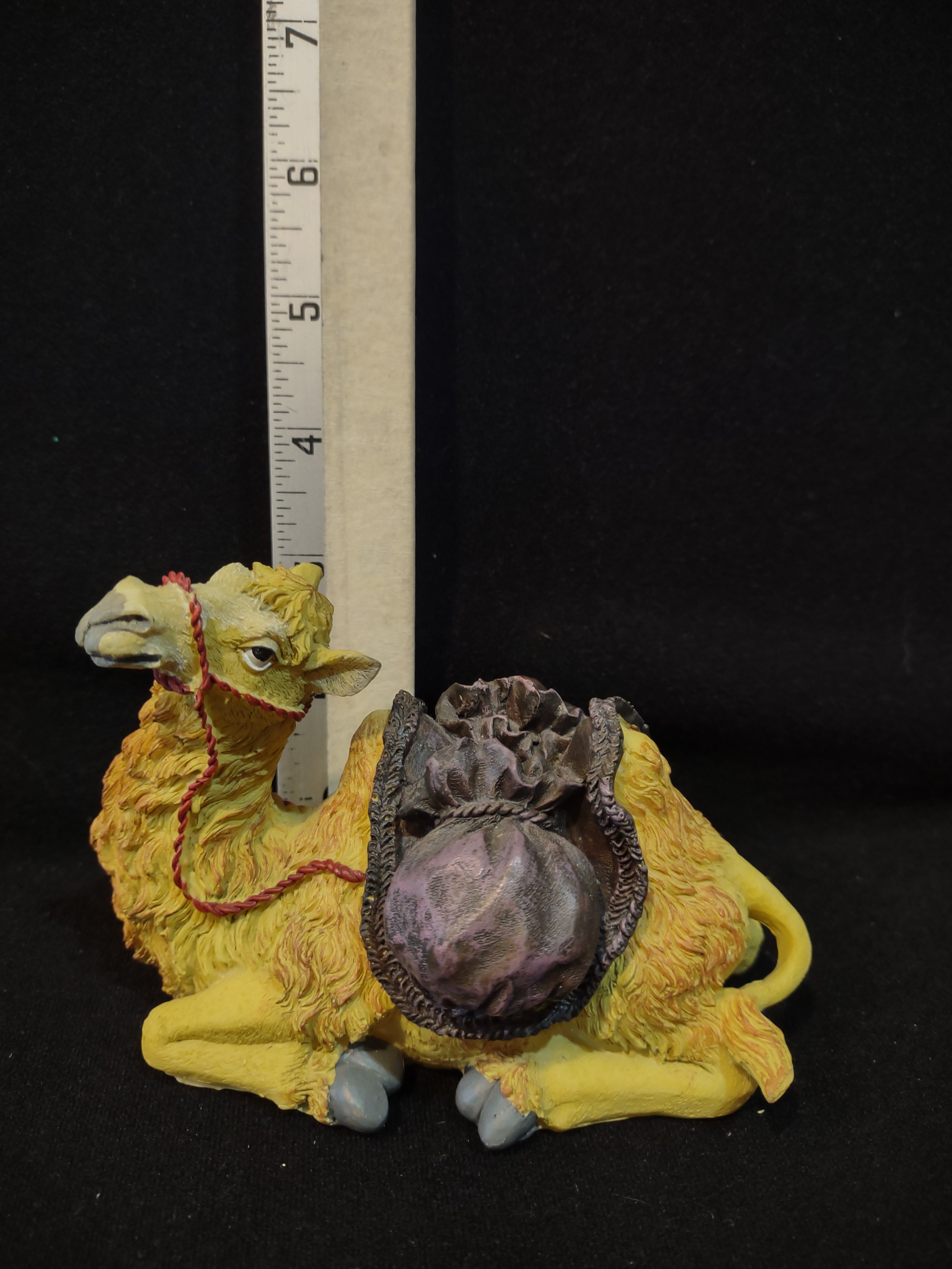 Christmas Nativity Poly Resin 3" Camel Saddle Sacks (Lot 4255)