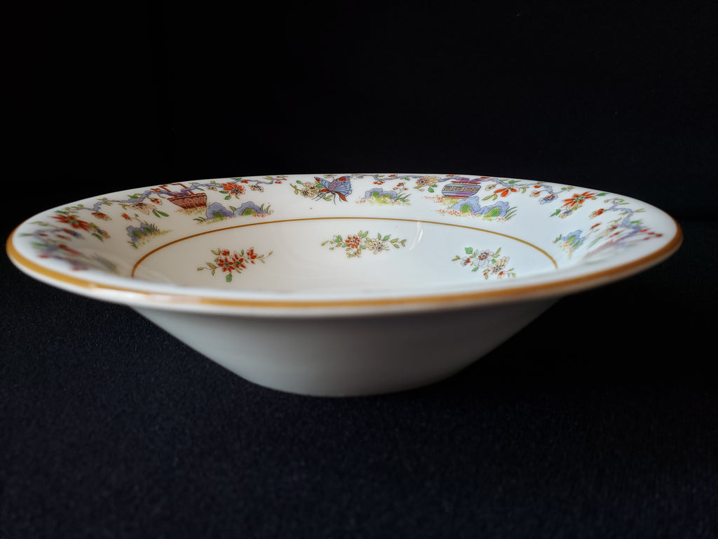 Vintage Royal Worcester Higgins Seiter Butterfly Bowl 6-3/4" (lot 2119)