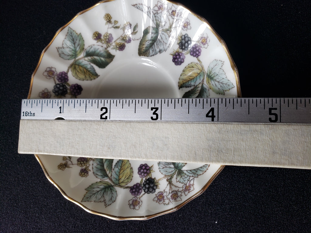 Vintage Royal Worcester Lavinia Saucer Berry Design 4-1/2" (lot 2064)