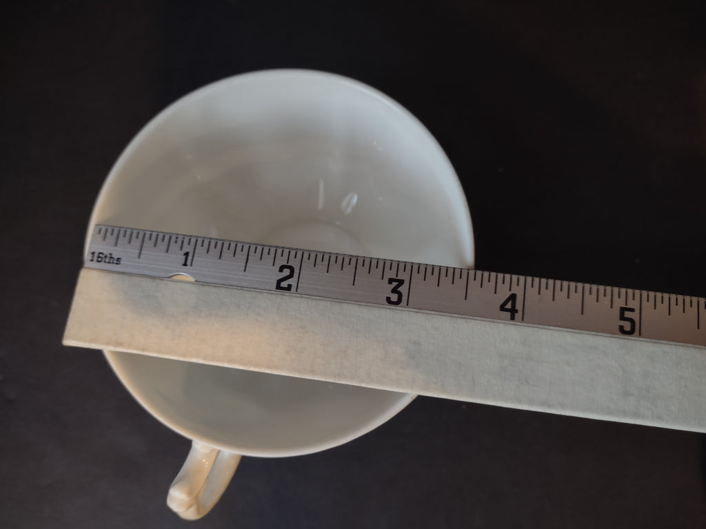 Haviland France Limoges large Flat Tea Cup ONLY White (lot 1038)