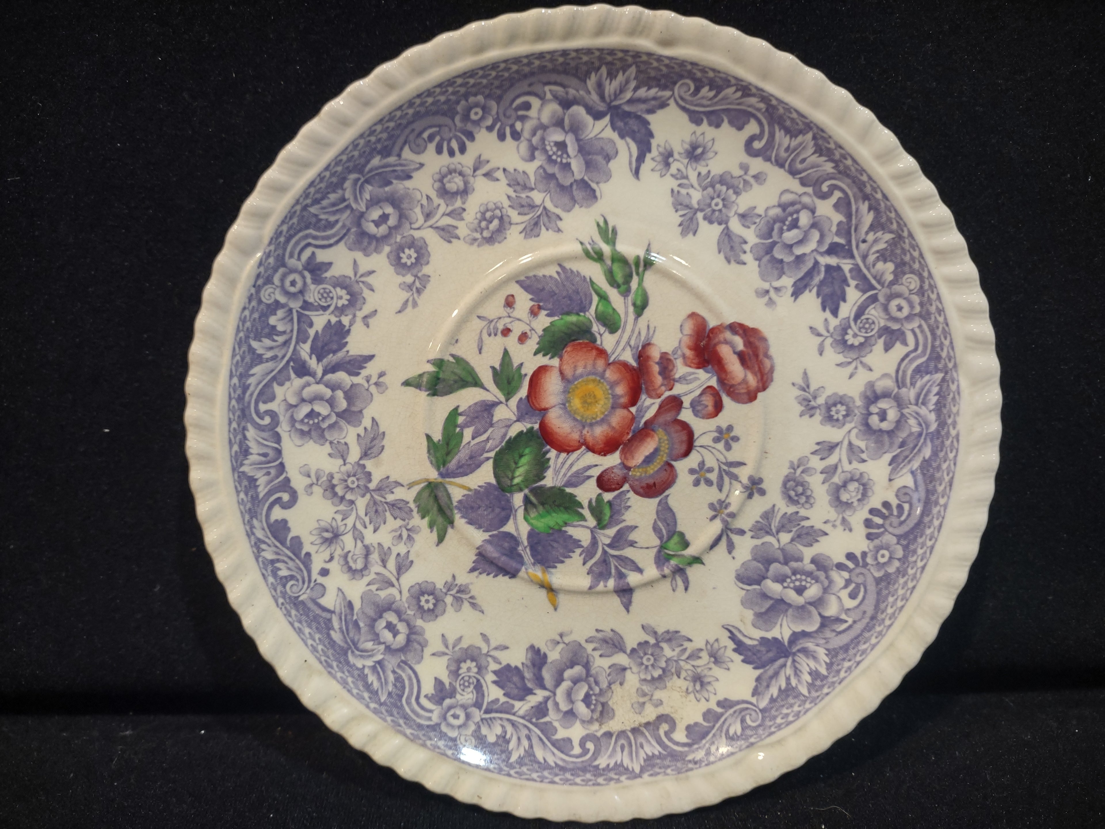 Vintage Spode England Ironstone Mayflower Liner for Soup Cup Cottage (lot 5710)