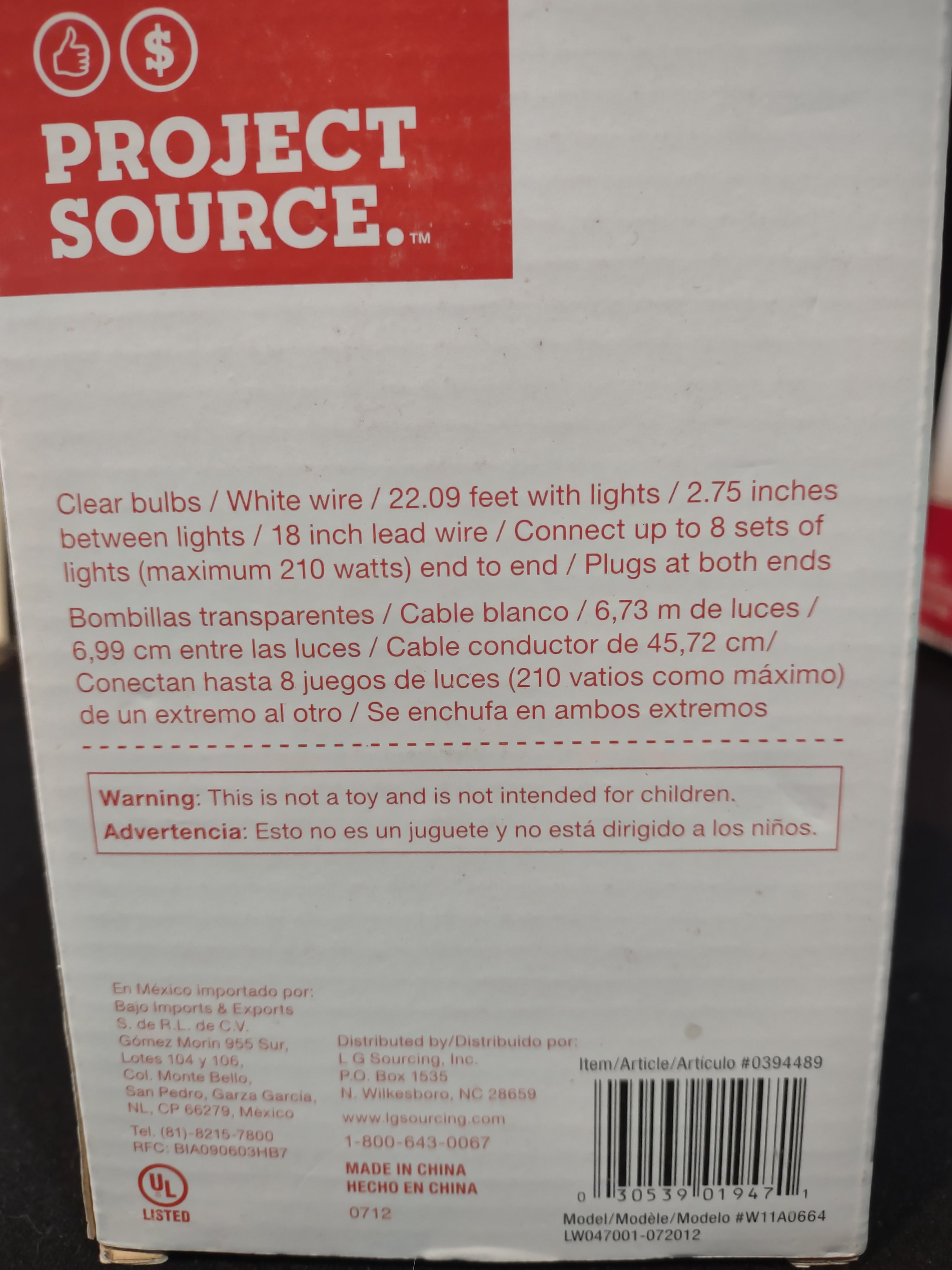 Christmas 650 Clear Mini Lights Whit Wire Indoor Outdoor Aprox. 142' (Lot 4387)