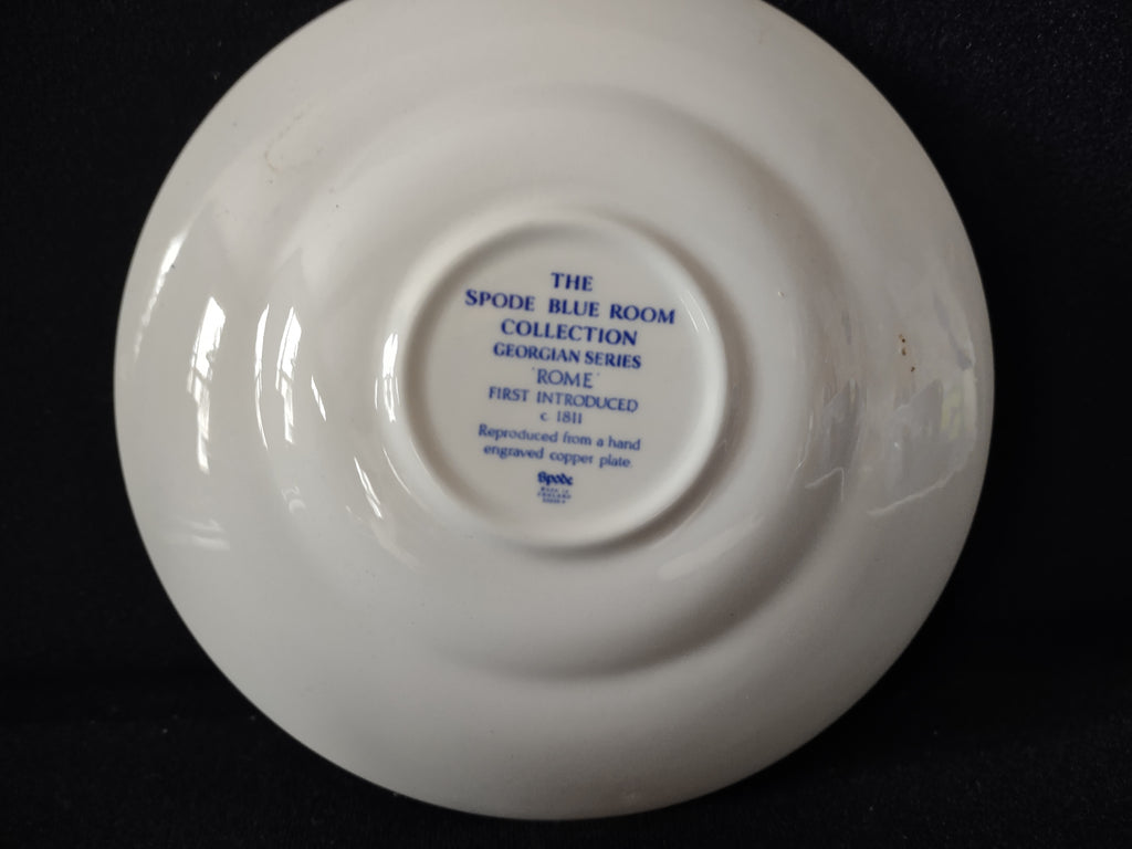 Spode Blue & White Room Teacup Rome Vintage English Transferware (lot 5844)