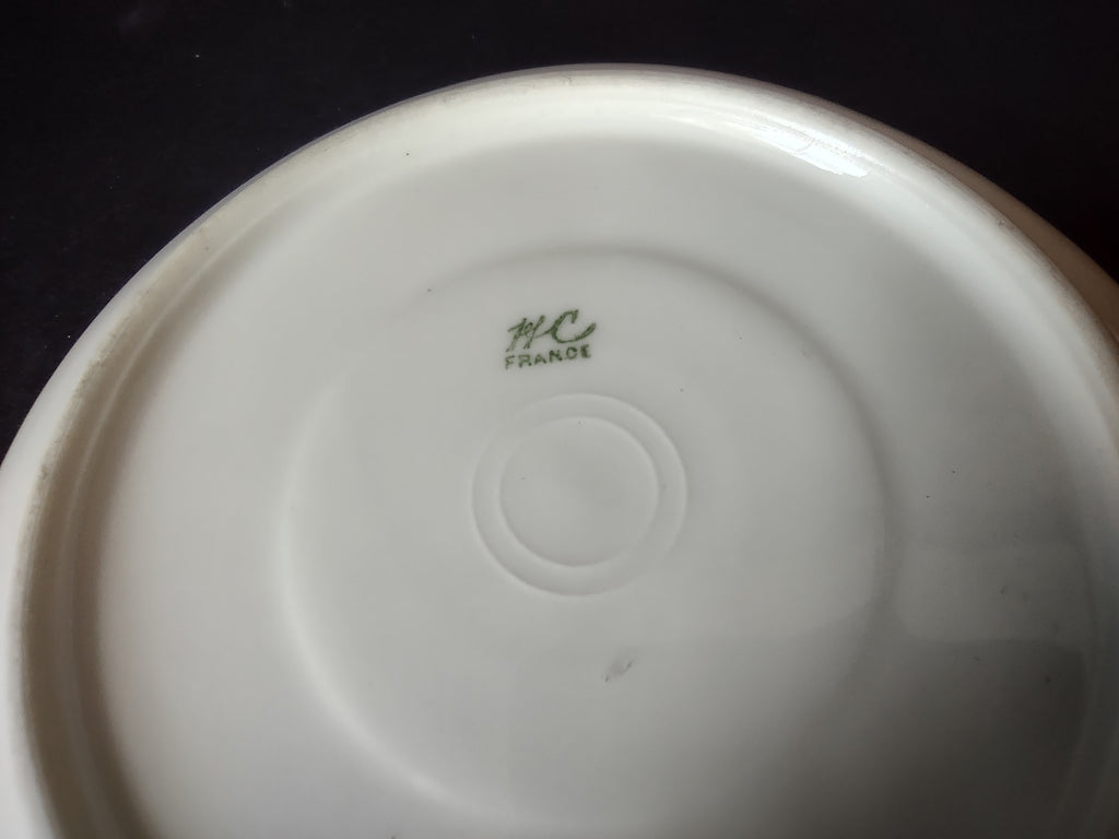 Old Abbey France Limoges Saucer ONLY Clover Gold Trim (lot 868)