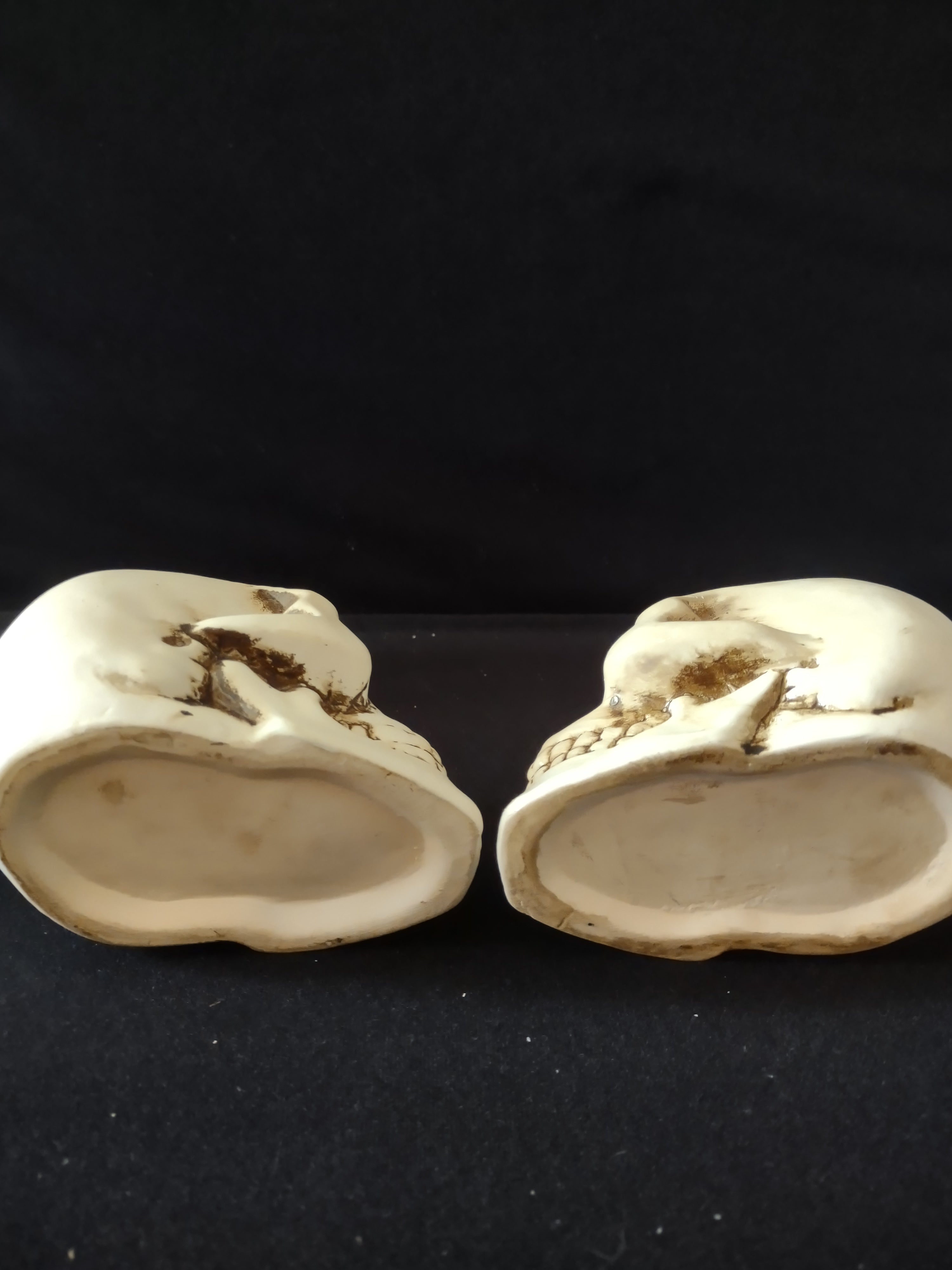 Halloween 4" Skull Candle Holder Set of 2 (Lot 3173)