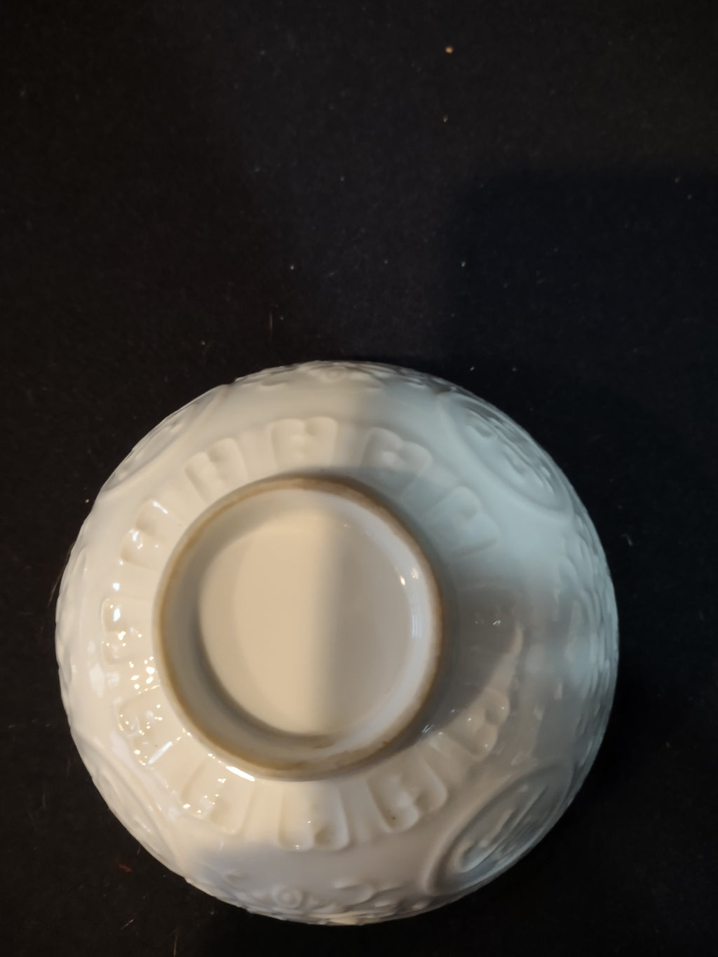 Vintage Chinese Porcelain Bowl Calligraphy Longevity Happiness (Lot 5351)