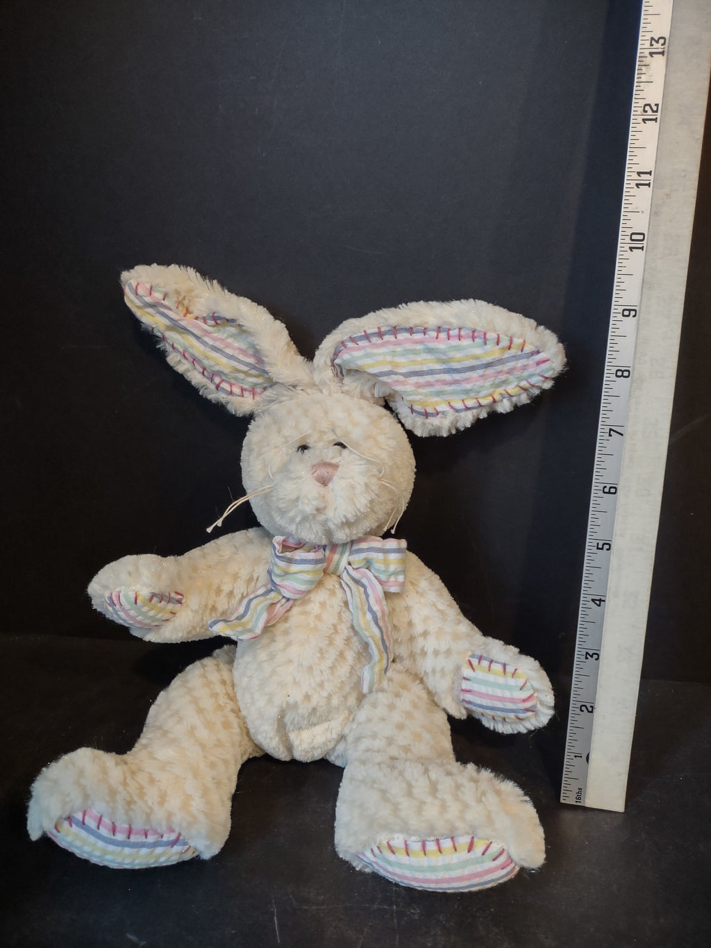 Vintage Ganz Plush Fluffy Rabbit Easter Bunny Toy (lot 2590c)
