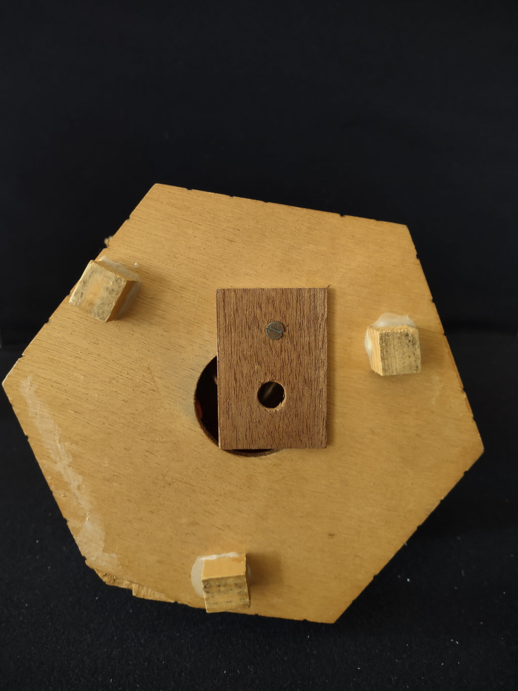 Vintage 70's Wooden Wind Mill Space For Music Box (Lot 3661)
