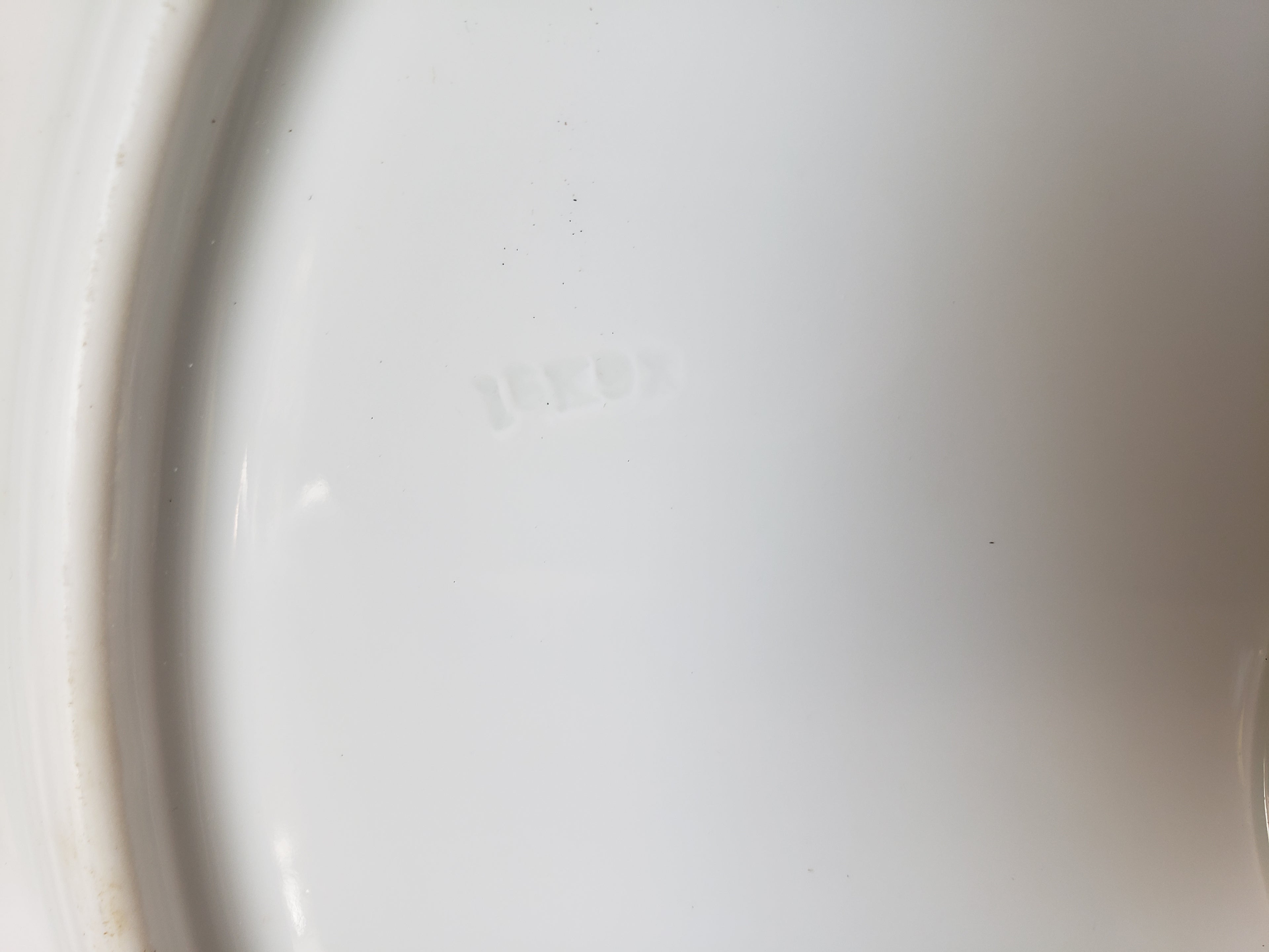 B & G Kyobenhavn Denmark Serving Platter Blue White Flower 12-1/2" (lot 2200)
