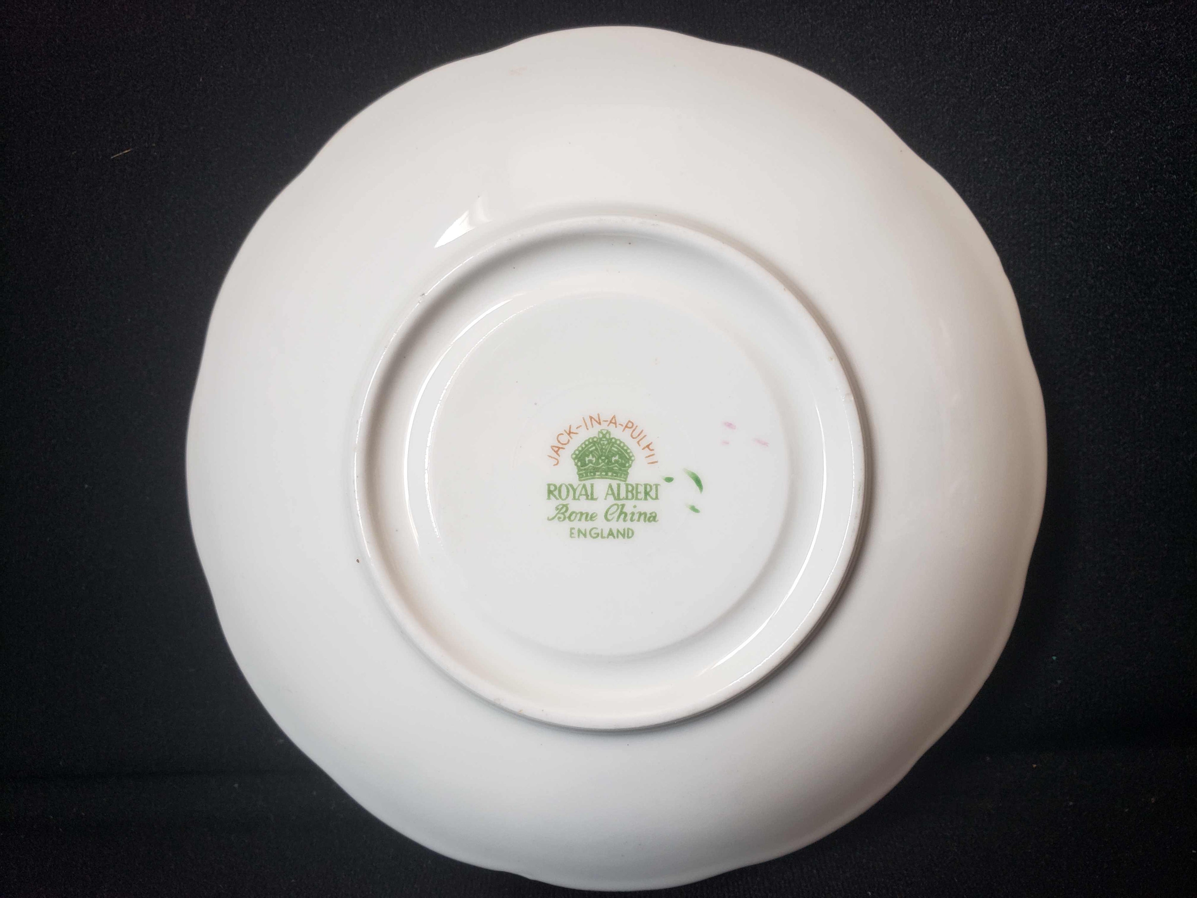 Vintage Royal Albert Bone Jack-in-a-Pulpit Saucer ONLY (lot 2011)