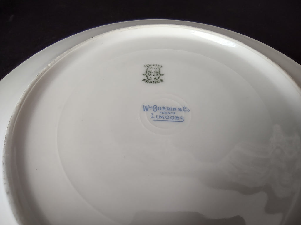 Wm. Guerin Limoges Luncheon/Salad Plate Rose French Chick (lot 984)