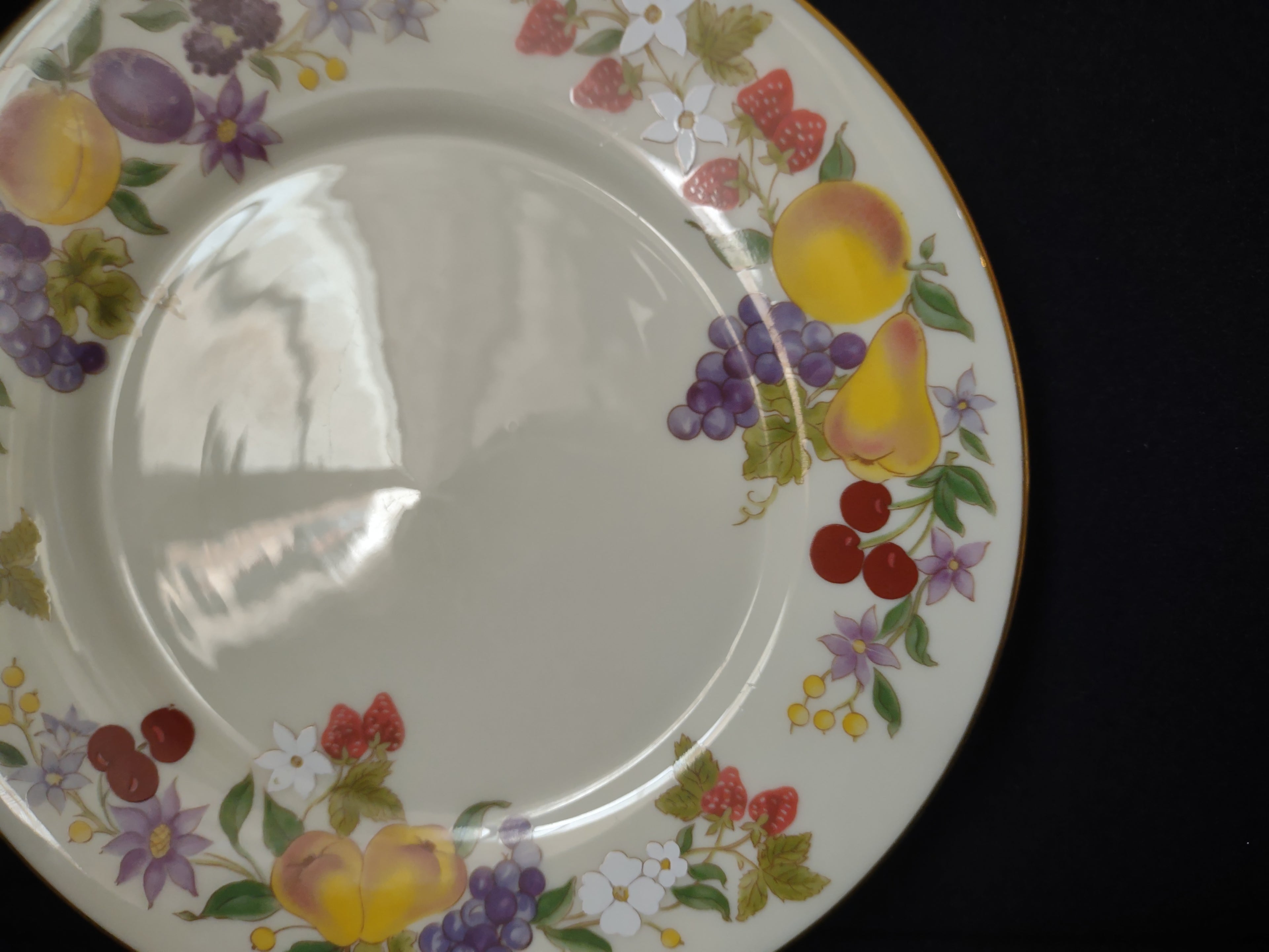 Vintage Lenox Special Fruit Design Dessert or Salad Plate 8-1/4" (lot 1850)