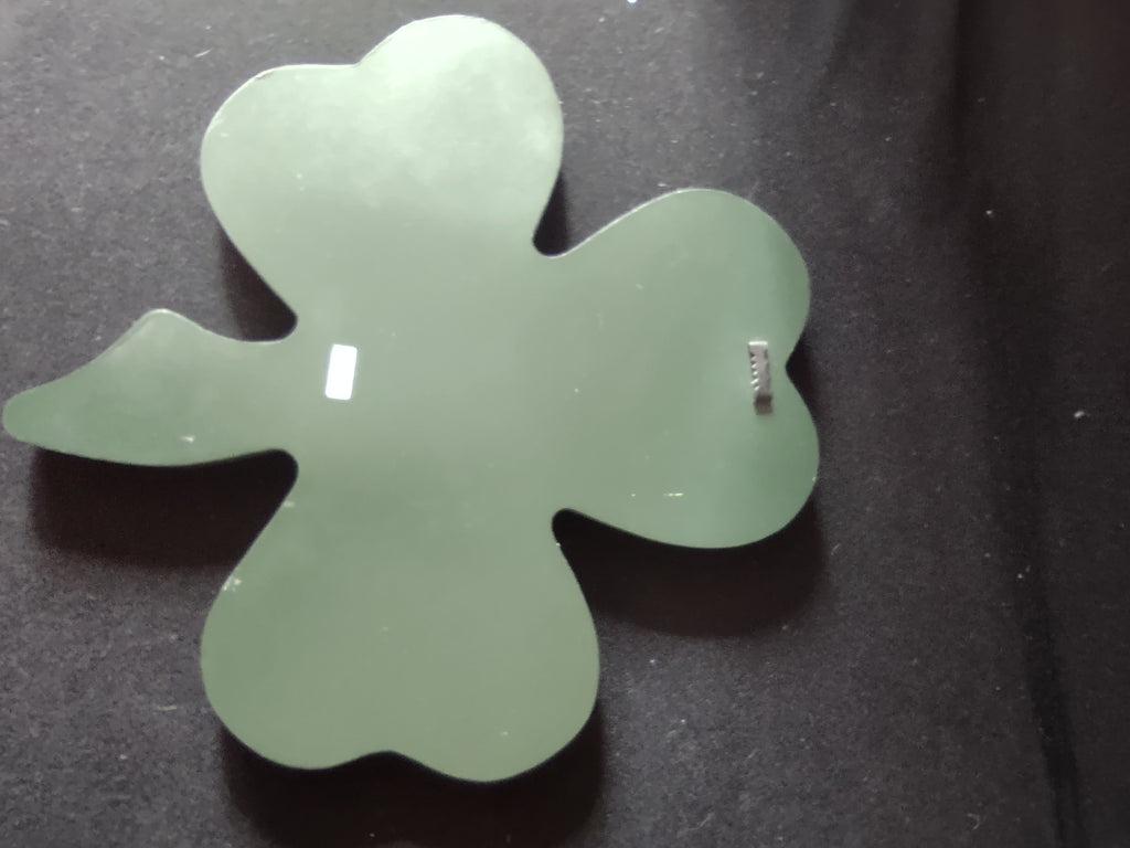 Vintage Wooden Wall Hanging Wild Irish Rose Pub Shamrock Shaped (Lot 5197t)