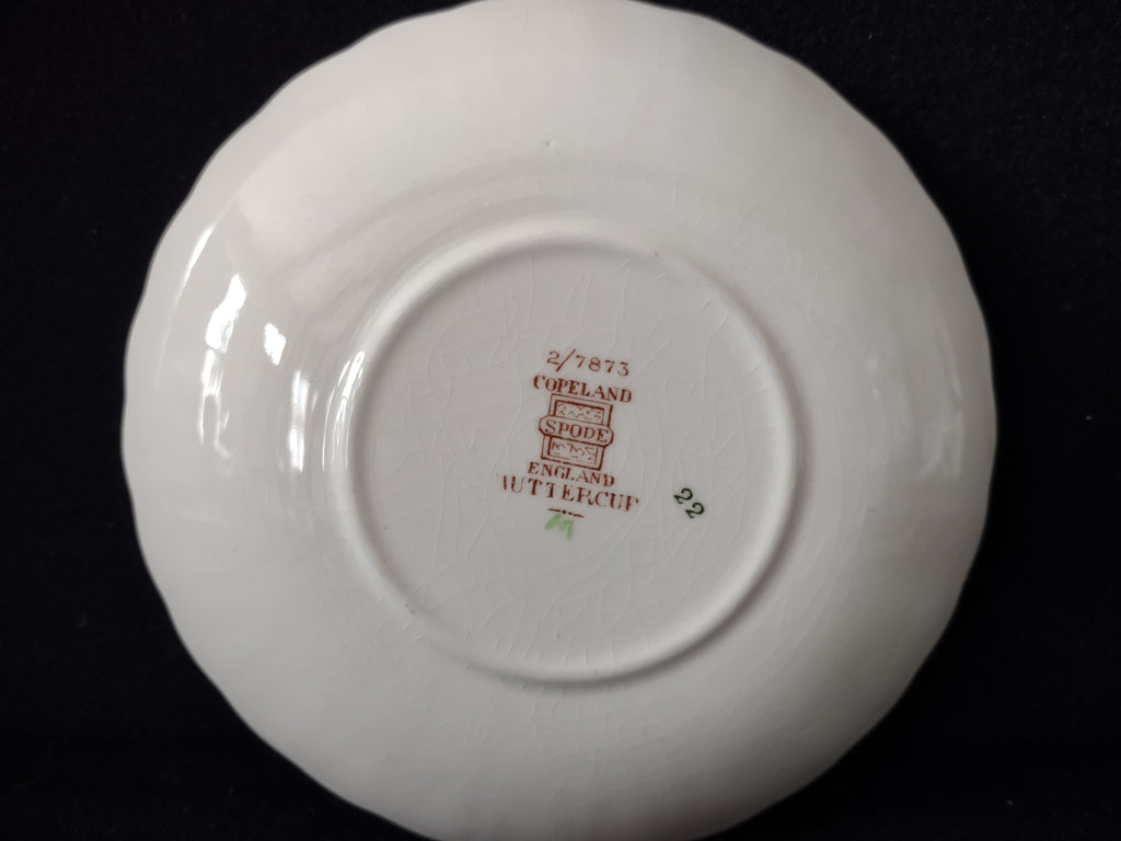Vintage Spode Buttercup Saucer 2/7873 English Countryside Ironstone (lot 5750)