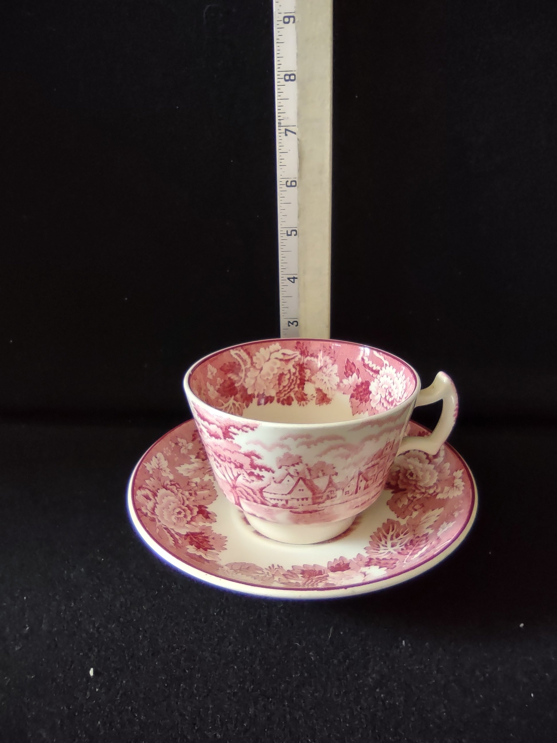 Vintage Wood Sons Teacup Saucer Enoch Woods English Scenery (Lot 5680)