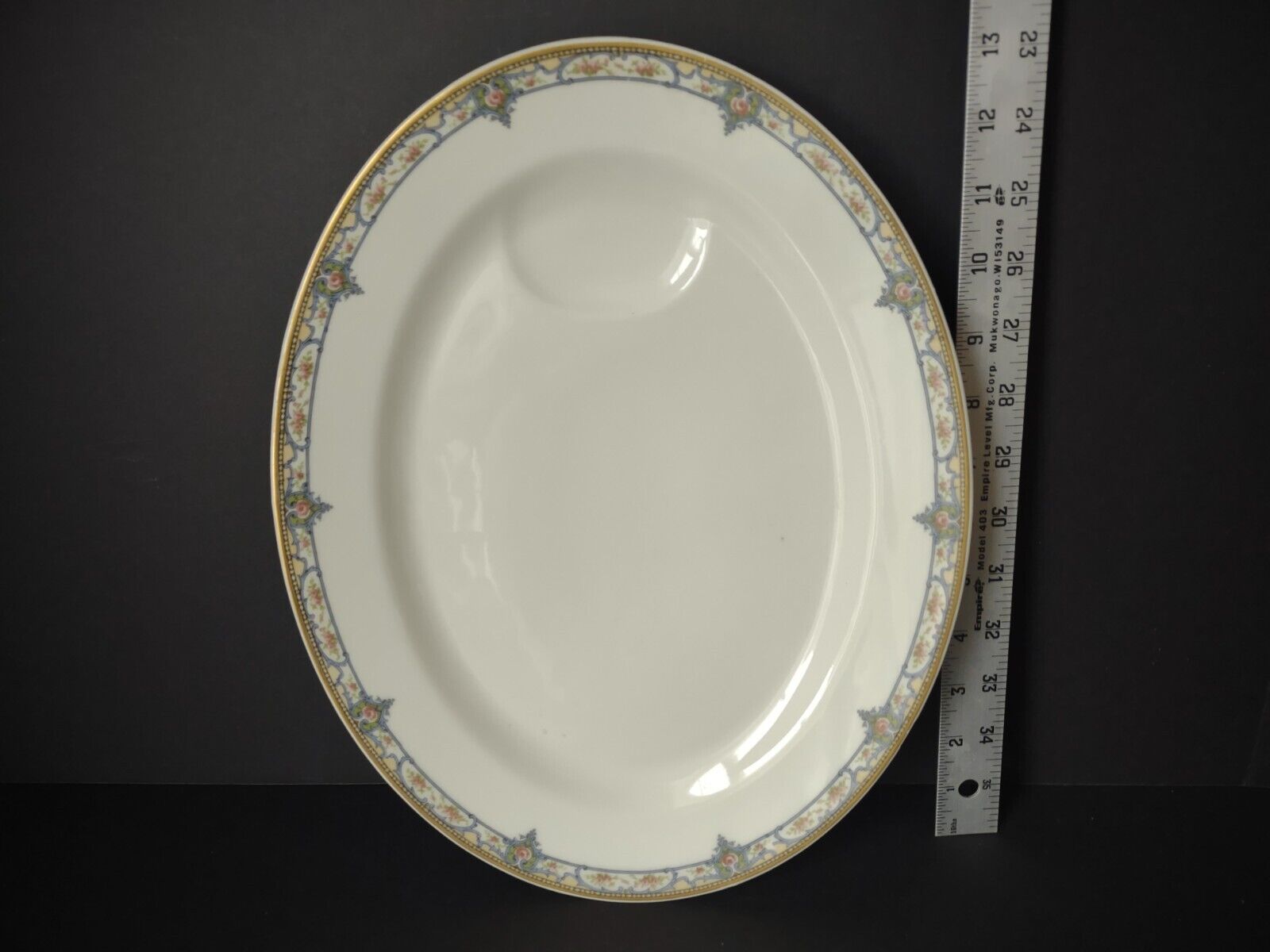 Haviland Limoges Gold Trim Serving Platter 13-1/2" (lot 341)