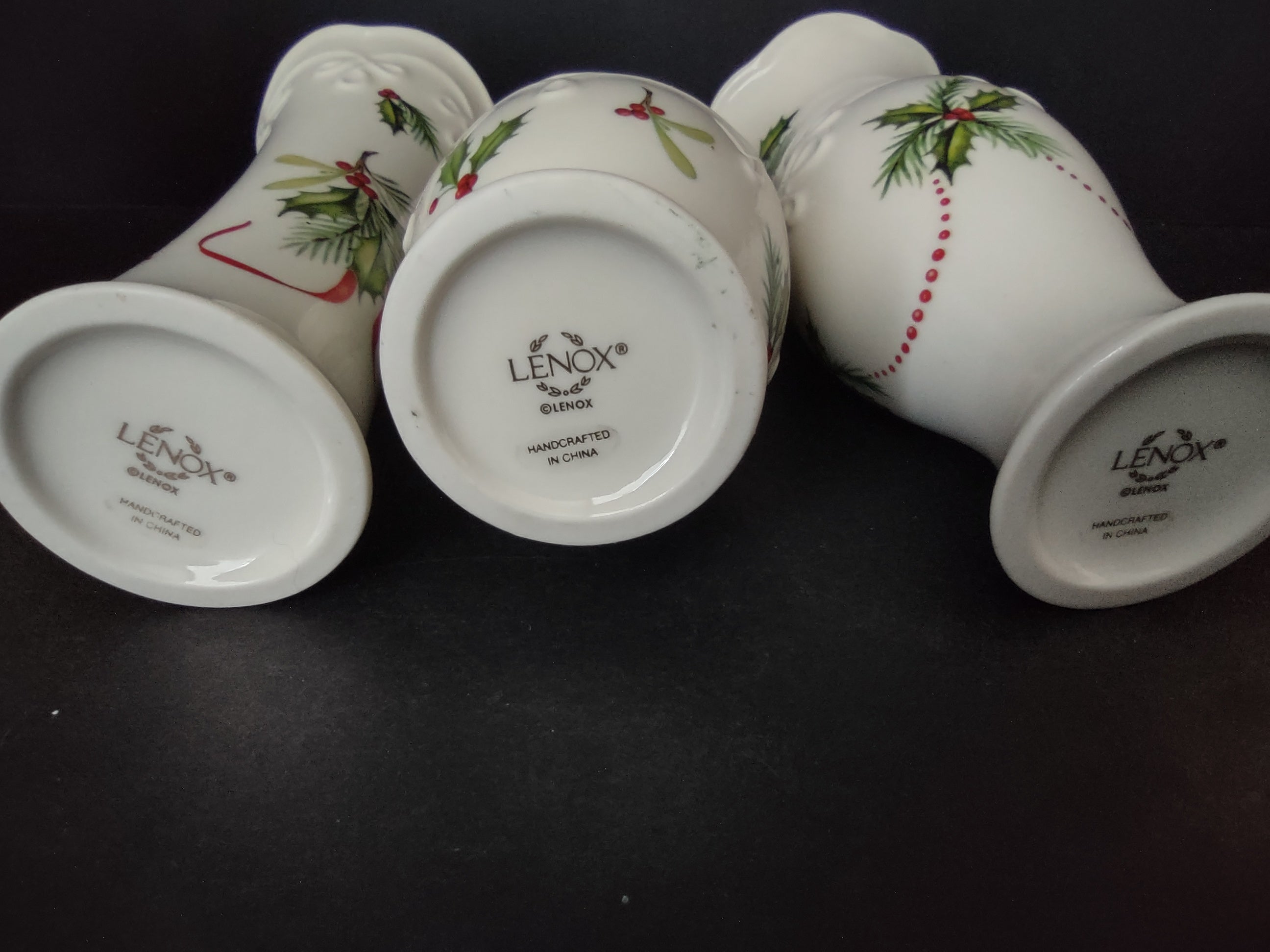 Vintage 2 x Lenox Mini Holley Jewelry Box Small Vase x 3 (1210)