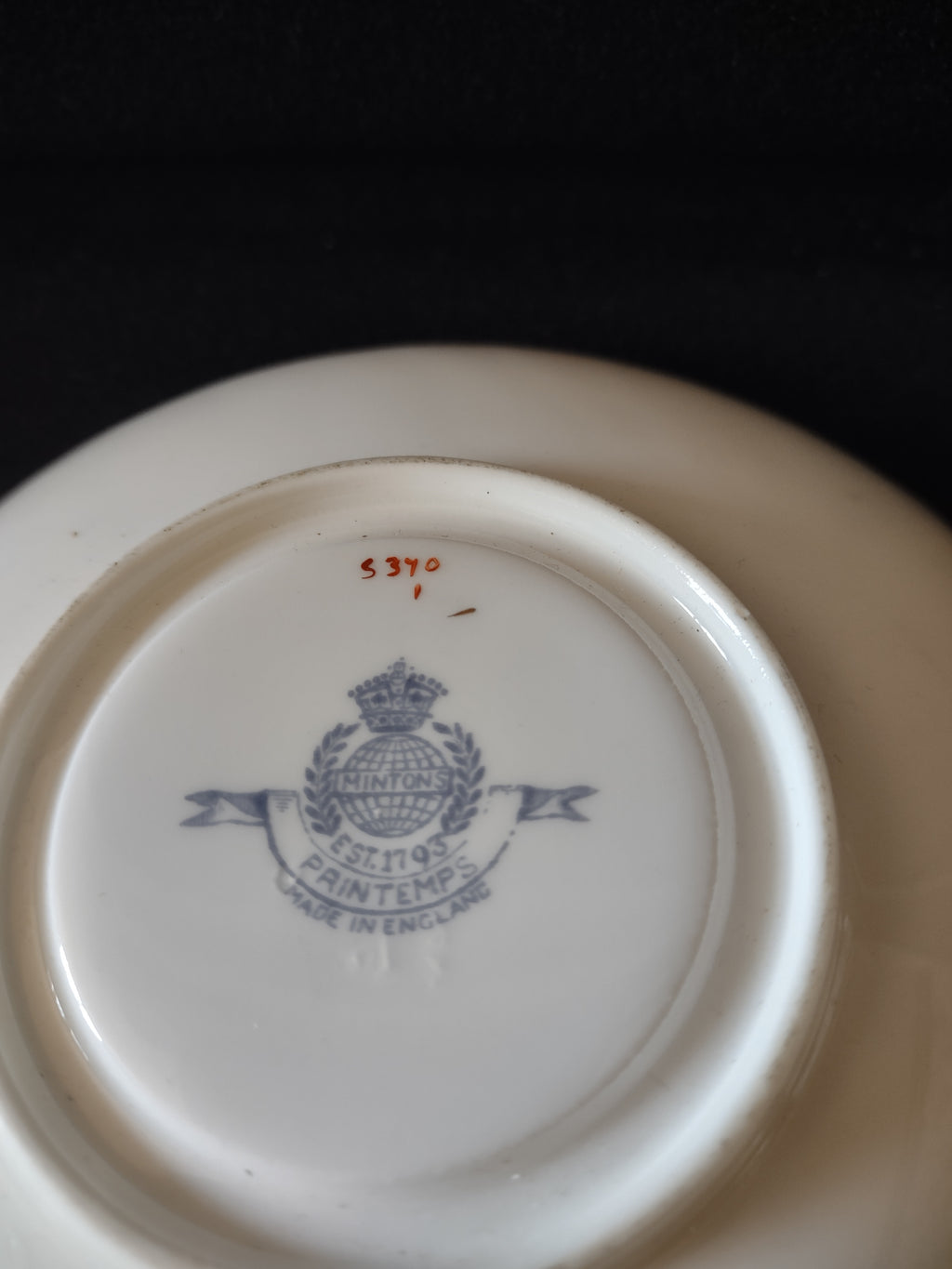 Vintage Minton Printemps Tea Cup Saucer Bone China Floral Gold x 3 (Lot 5474)
