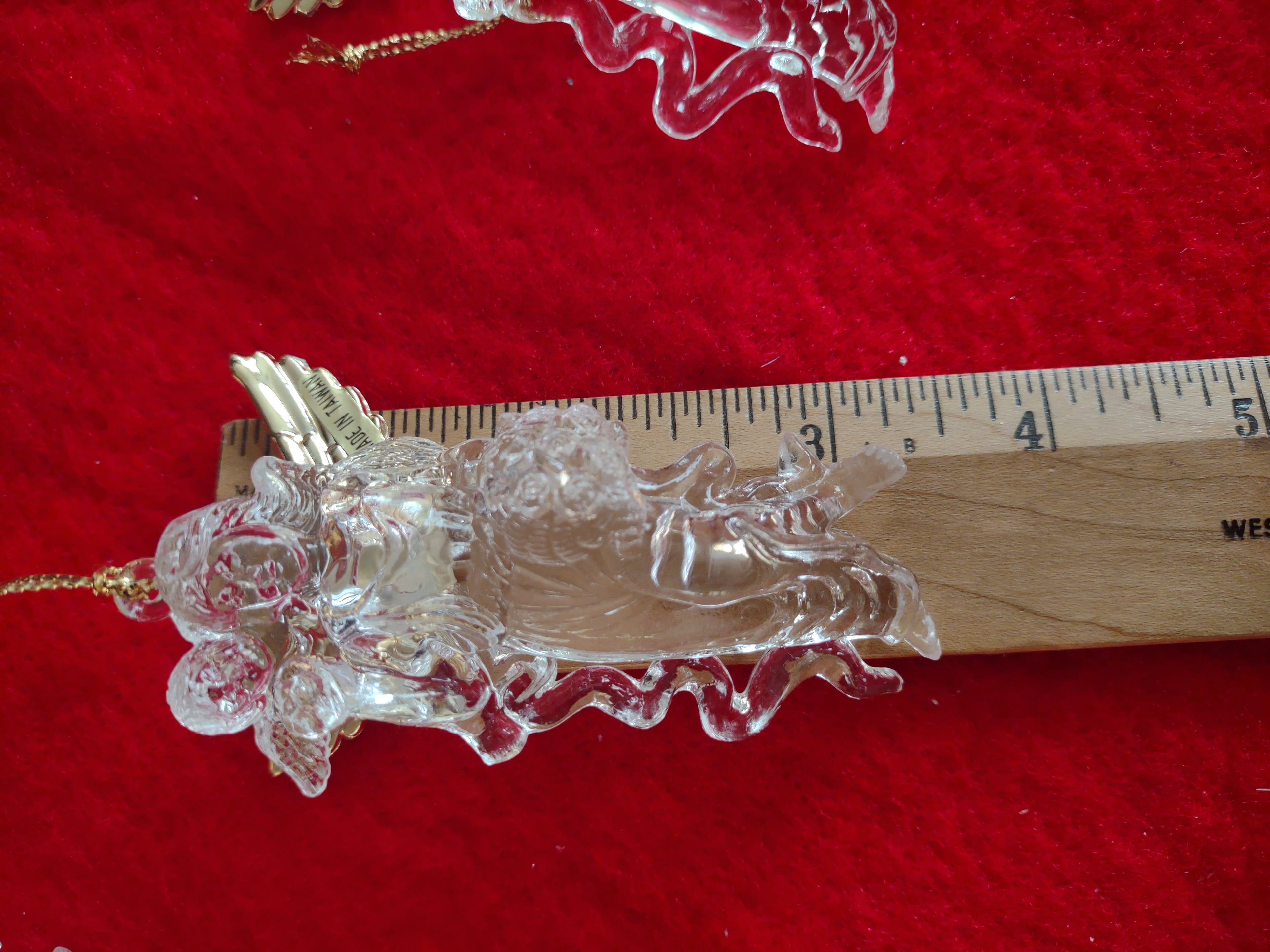 Christmas Tree Holiday Decor Set 15 Acrylic Angel Ornaments (lot 1288)