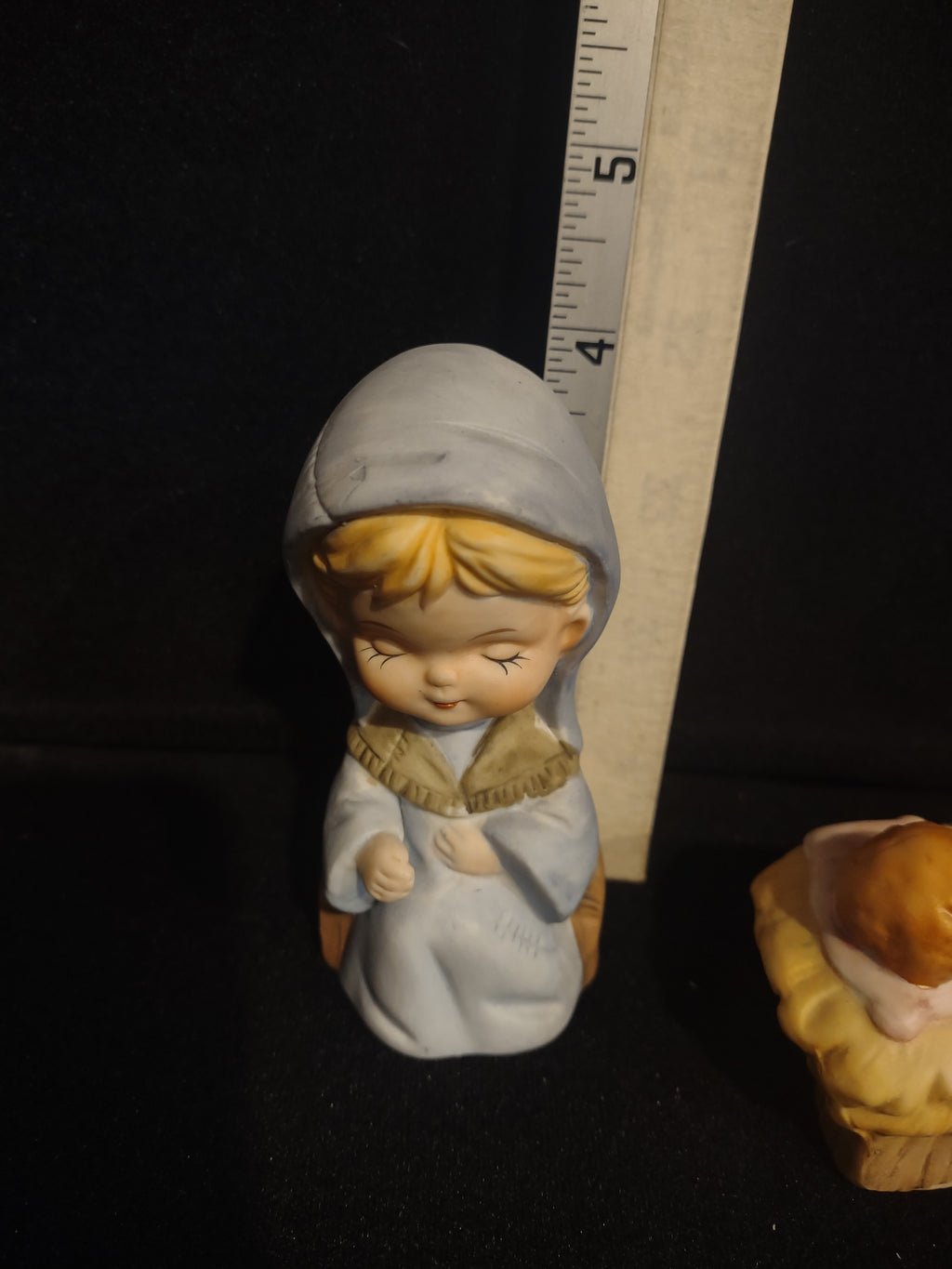 Homco Home Interiors Childrens Nativity Set Mary Joseph Baby (lot 2431c)
