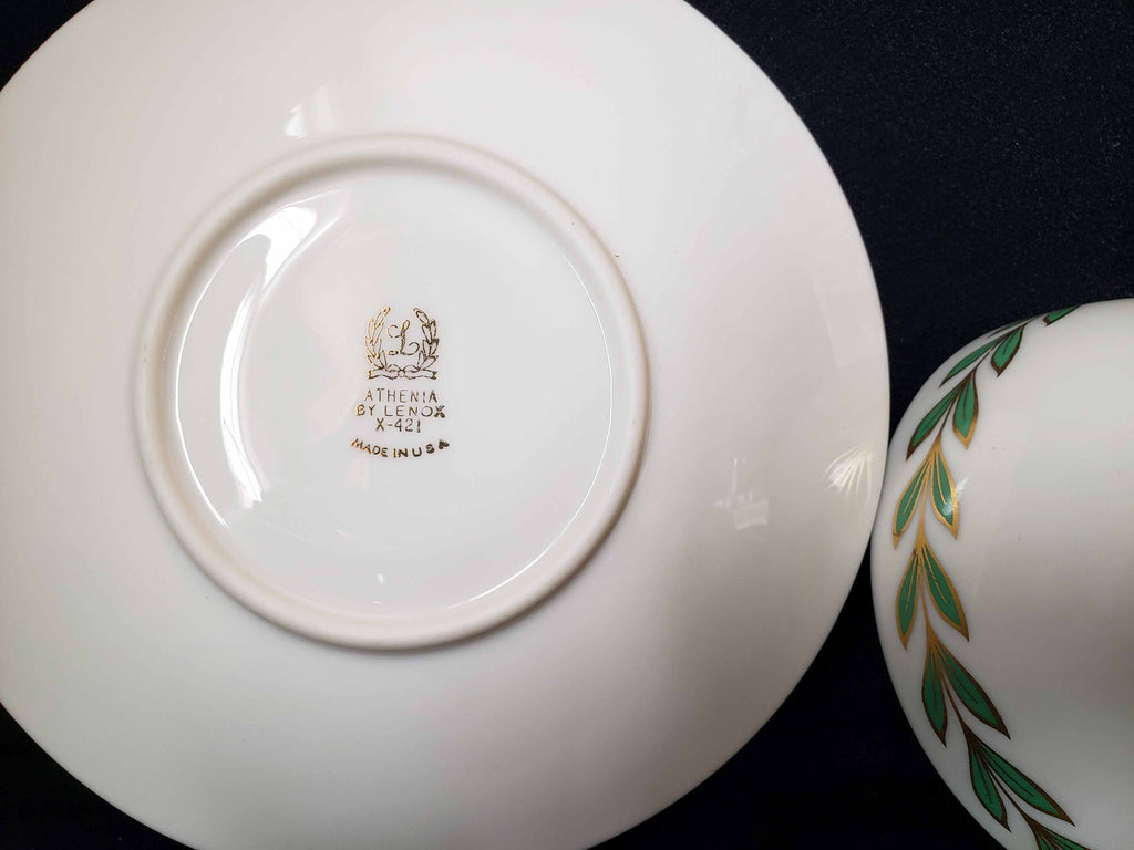 Vintage Lenox Athenia X-421 Tea Cup with Saucer (lot 1928)
