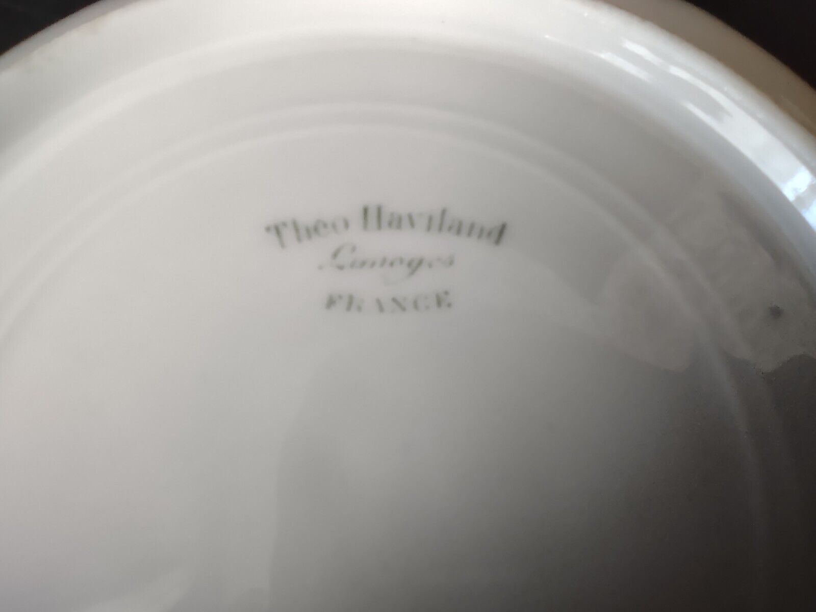 Haviland Limoges France Purple Flower Scalloped Edge White 5-1/4" Saucer lot 725