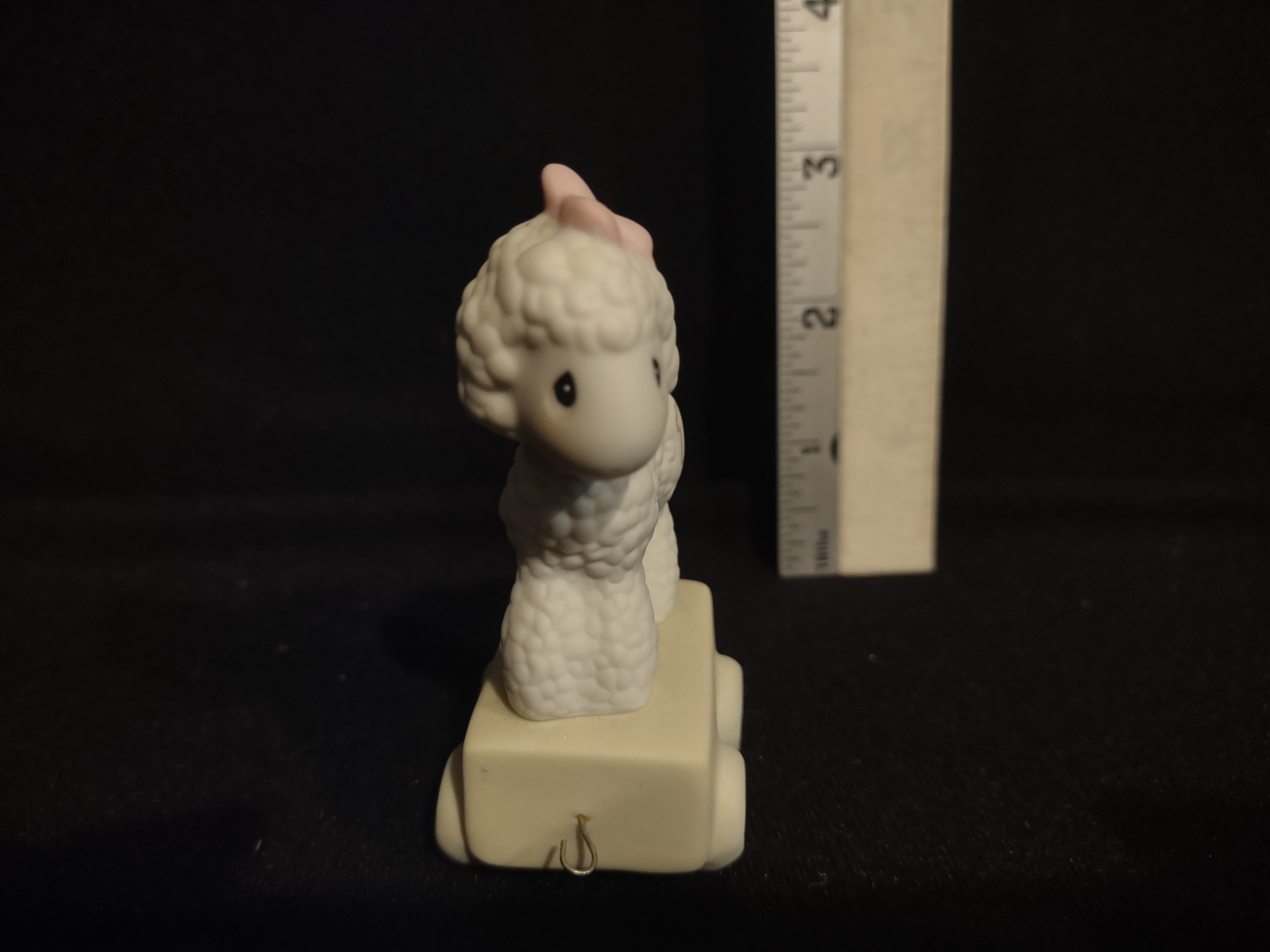 Precious Moments Birthday Train Year #1 Lamb Porcelain (lot 2556c)