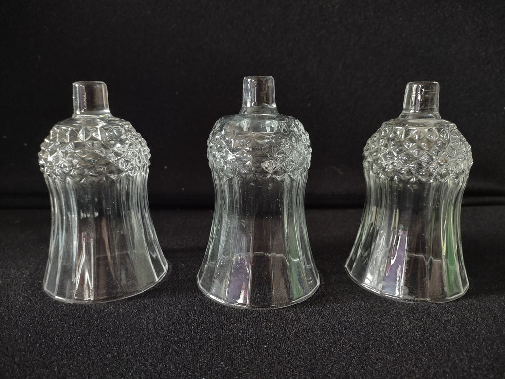 Vintage Homco Home Interiors Votive Ribbed Diamond Candle Holder x 3 (lot 5404)
