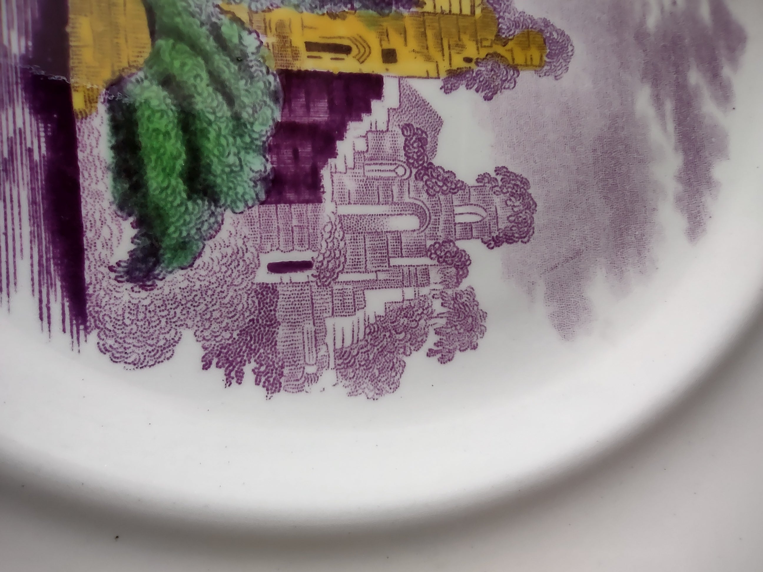 Vintage Copeland Spode Campagna Plate Castle Gadroon Edge (Lot 5740)