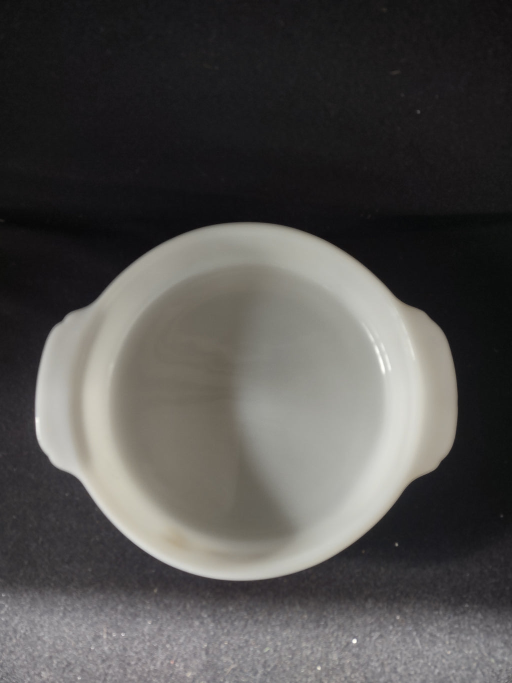 Vintage Fire King 8" Round Casserole White Milk Glass Wheat Pattern (Lot 5129)