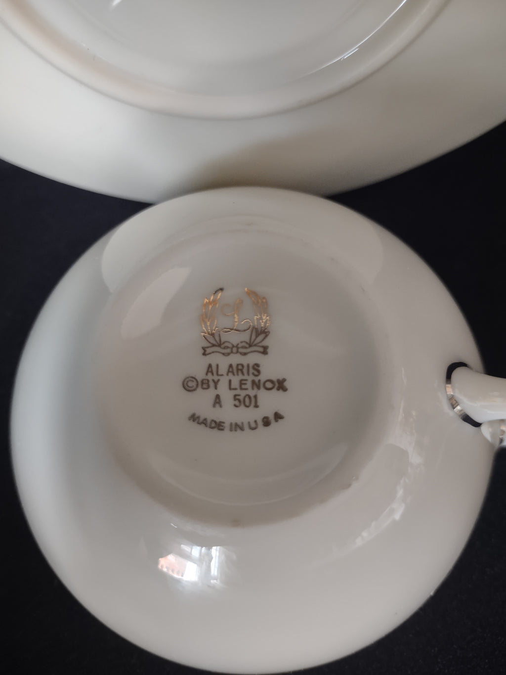 Vintage Lenox Alaris A-501 Tea Cup with Saucer (lot 1869)
