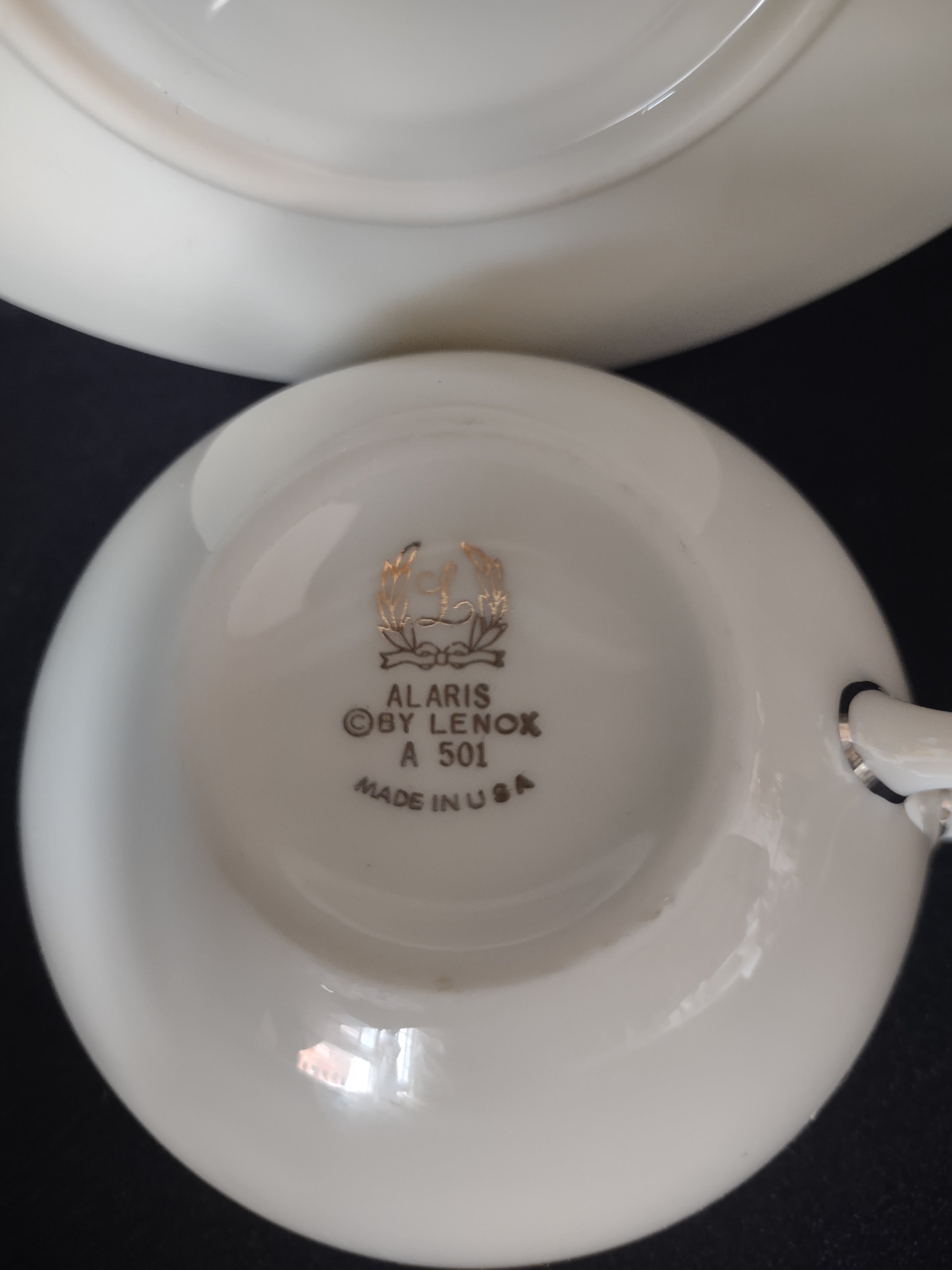 Vintage Lenox Alaris A-501 Tea Cup with Saucer (lot 1869)