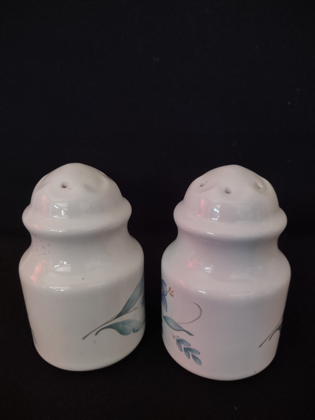 Vintage Pfaltzgraff Salt Pepper Shakers April Pattern Spring Flowers (Lot 5021)