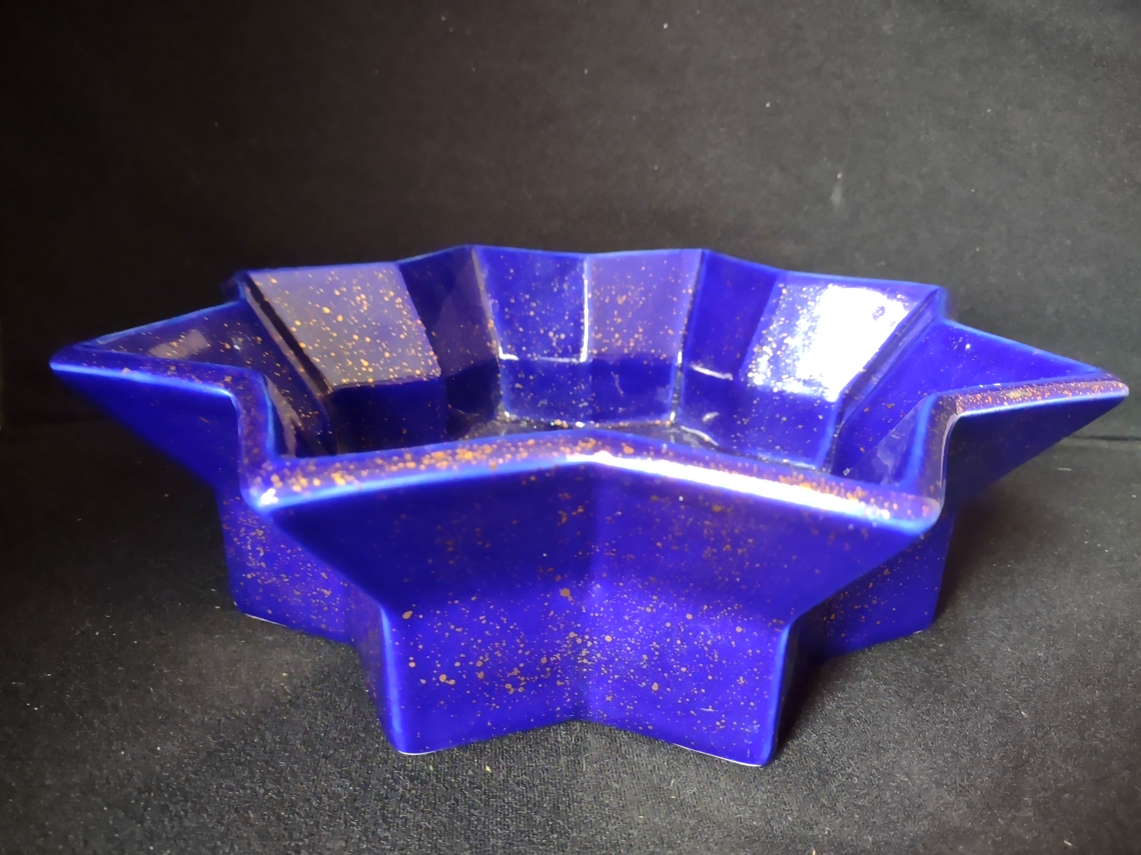 Partylite Radiant Star Candle Holder Purple with Gold (lot 2688c)