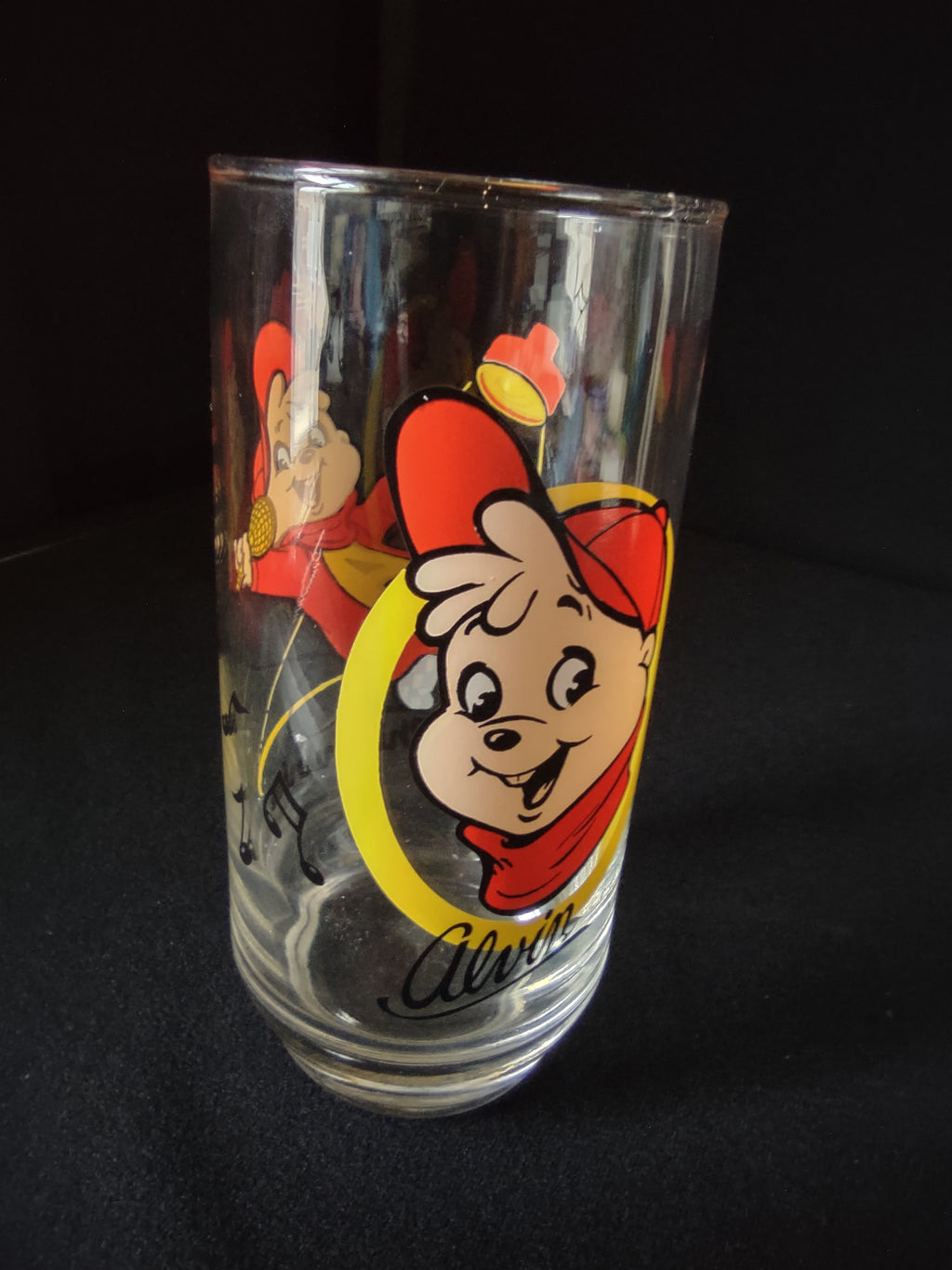 1985 Alvin and the Chipmunks "Alvin" Vintage Drinking Glass (lot1536)