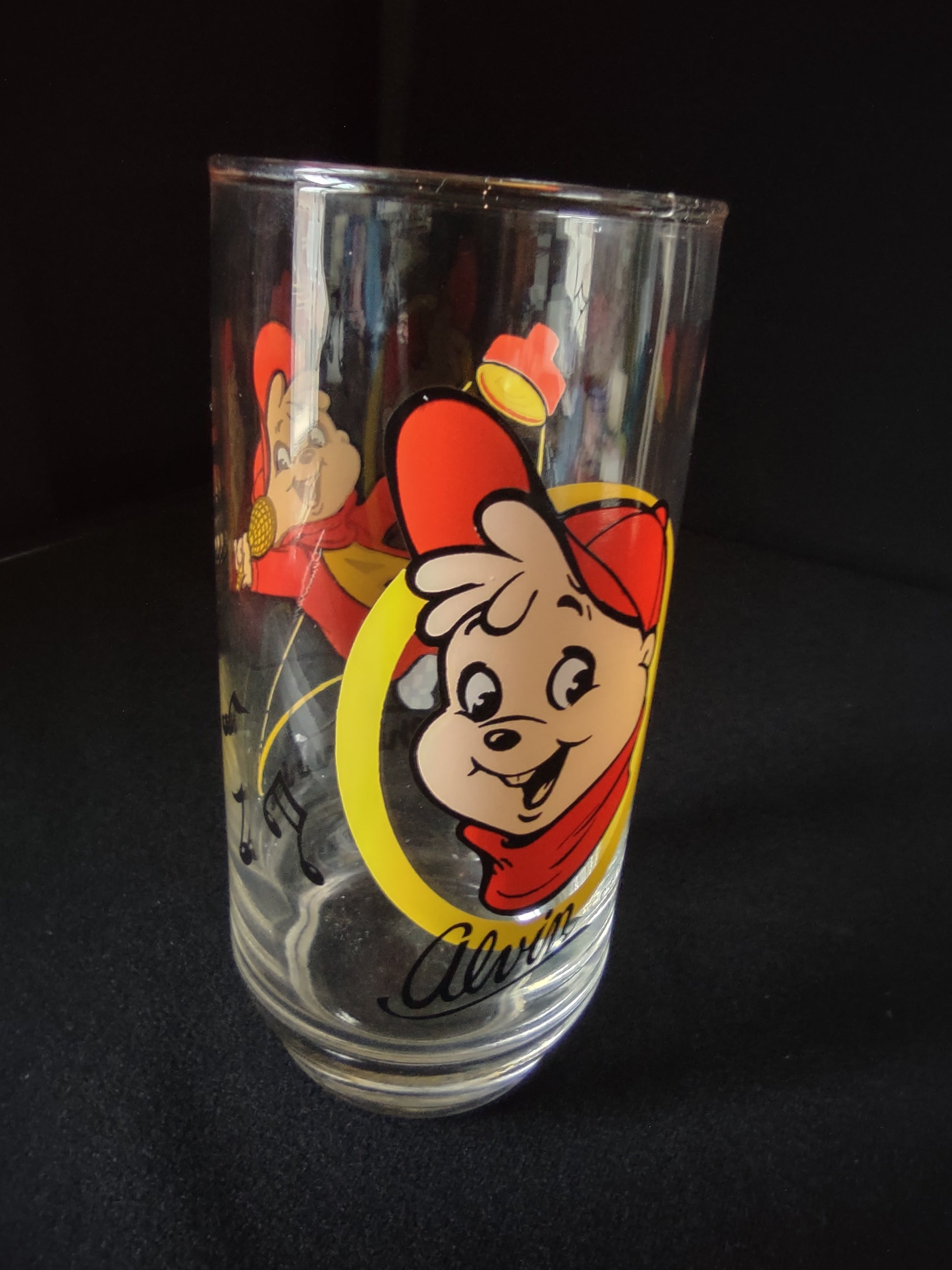 1985 Alvin and the Chipmunks "Alvin" Vintage Drinking Glass (lot1536)