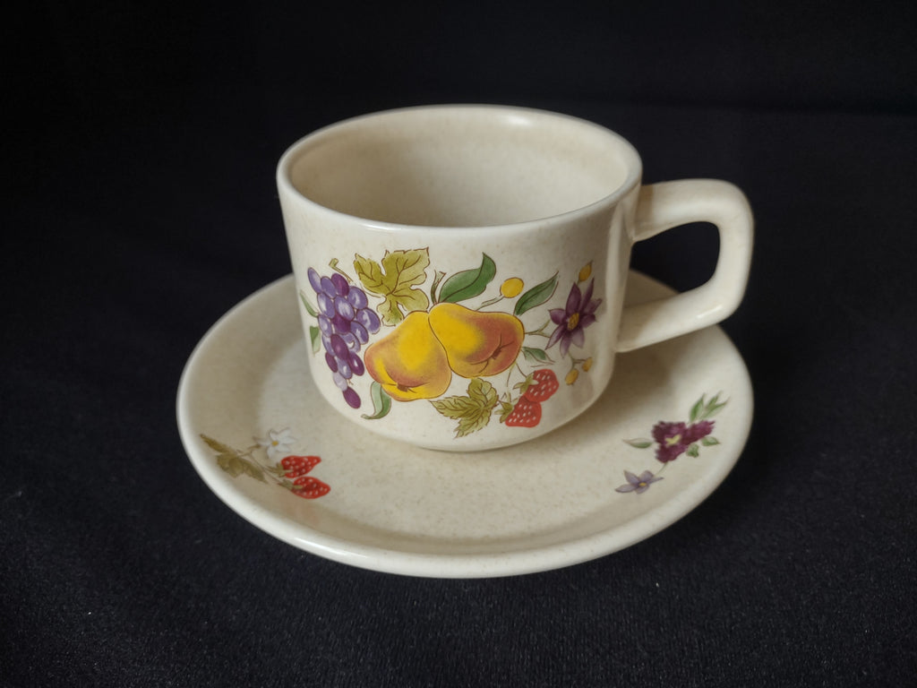 Vintage Lenox Tea Cup with Saucer Temper-Ware Summer Harvest (lot 1836)