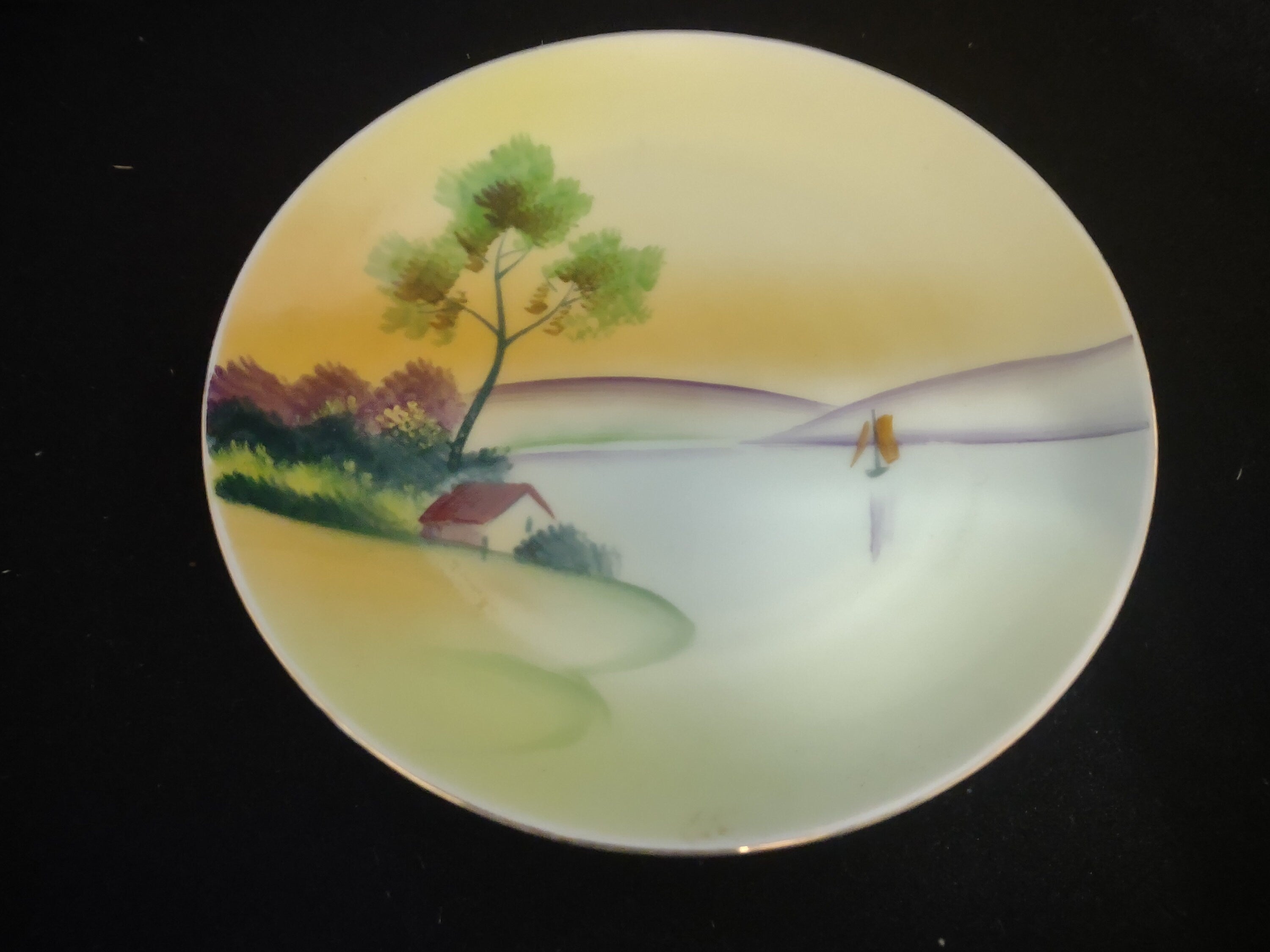 Vintage Collectible Bread & Butter Plate Meito Hand Painted Made in Japan 6" #122
