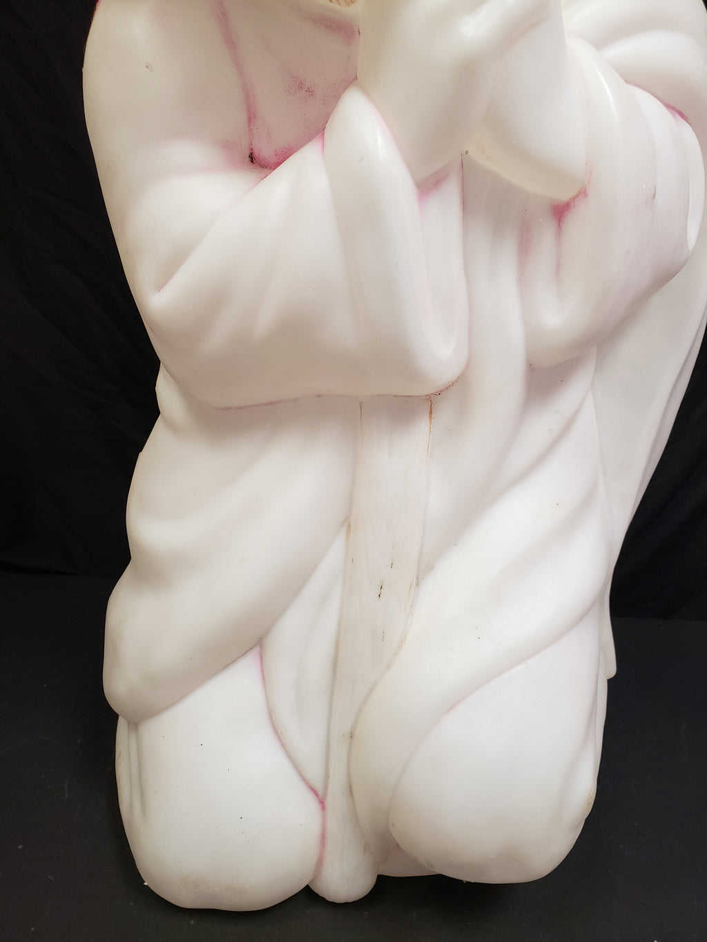 Vintage Christmas Outdoor White Joseph Blow Mold 28" (lot 2262)