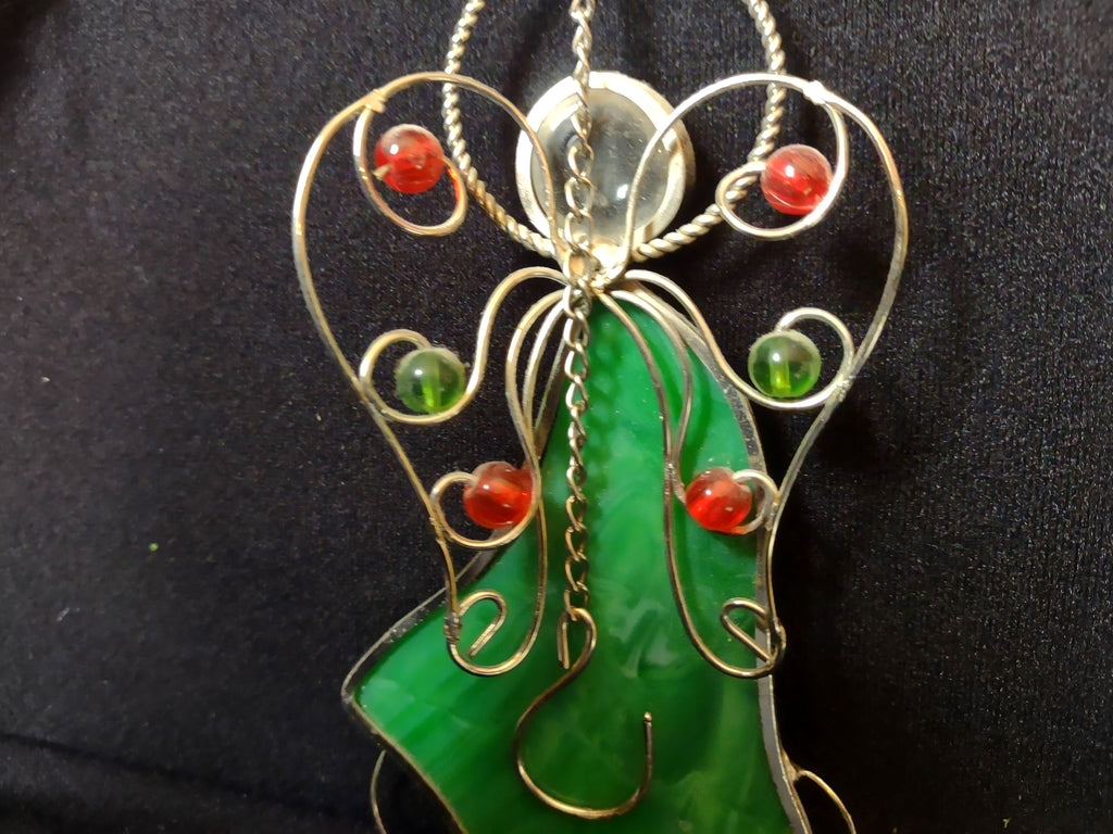 Set of 3 Christmas Angel Ornaments Plastic (lot 1646)