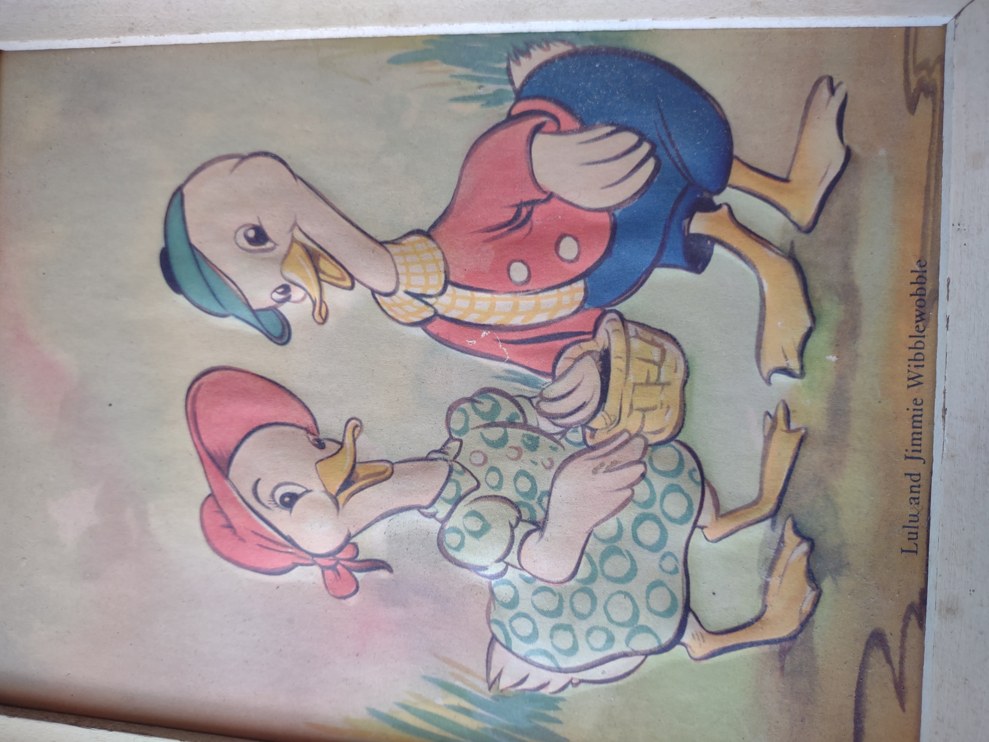 Vintage Raised Picture Lulu and Jimmie Wiblewobble (lot 3156t)