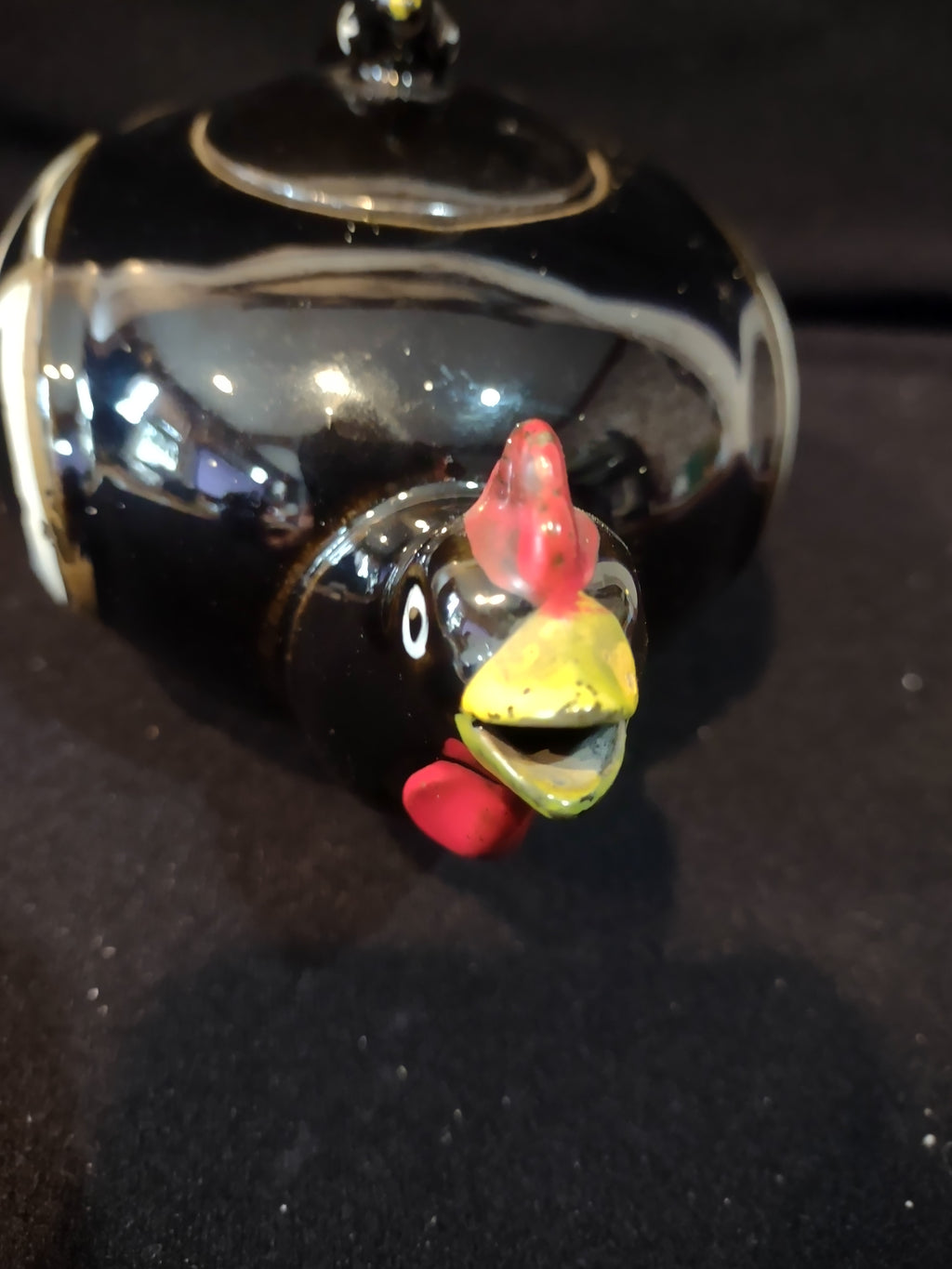 Vintage Stacking Chicken Teapot Creamer Sugar Bowl Set 1950s (Lot 3989)