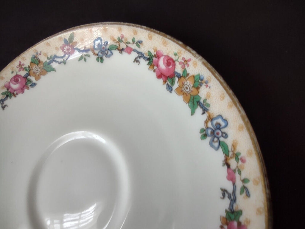 Ahrenfeldt Reizenstein Limoges Rose Gold Trim Bouillon Cup & Saucer (lot 710)