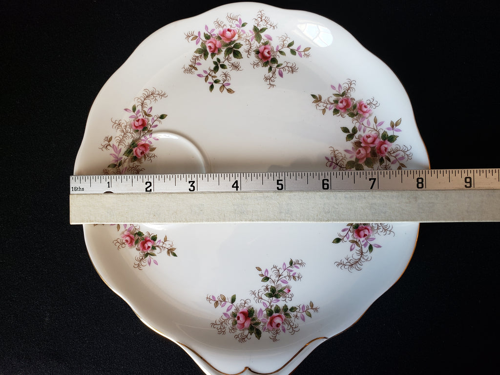 Vintage Royal Albert Dessert Plate Lavender Rose Gold Trim (lot 2044)