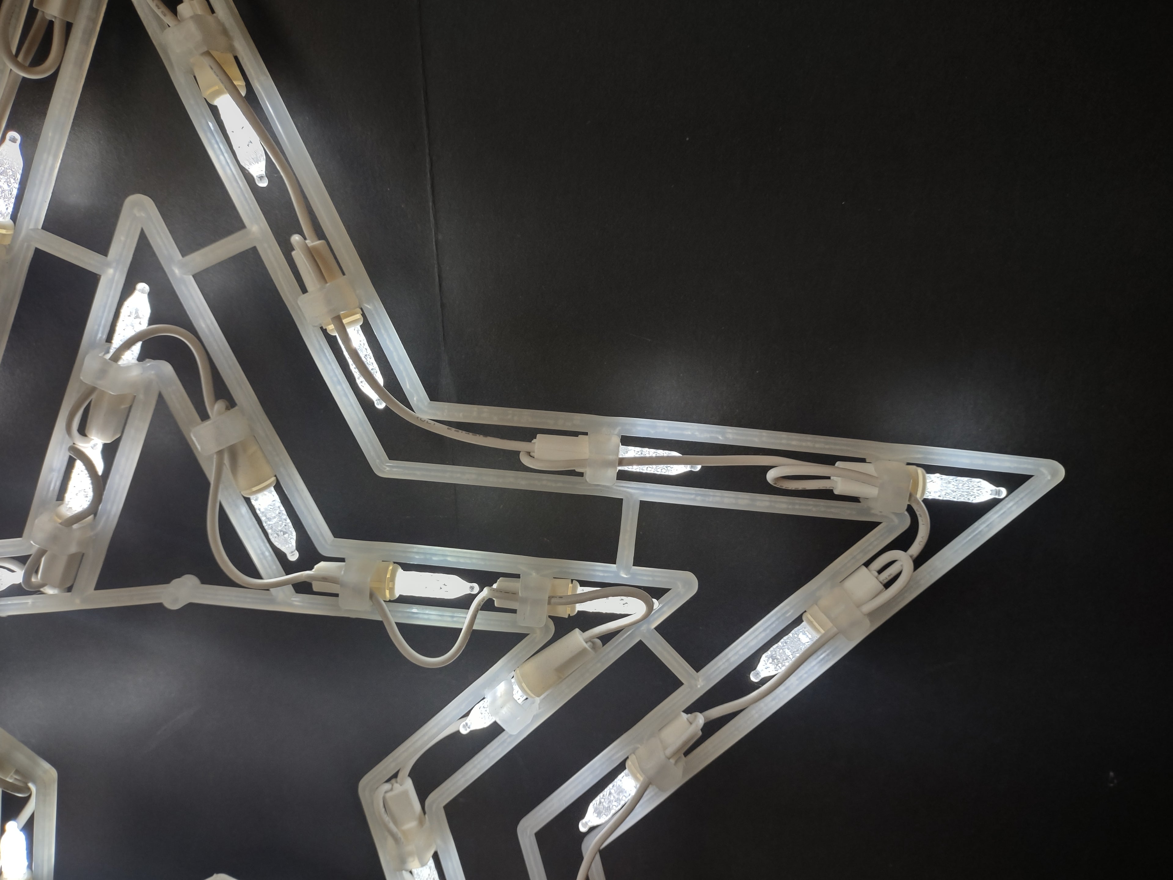Christmas Star 35 LED Illumination Lights Mantle Window 16" Sculpture (lot 2759)