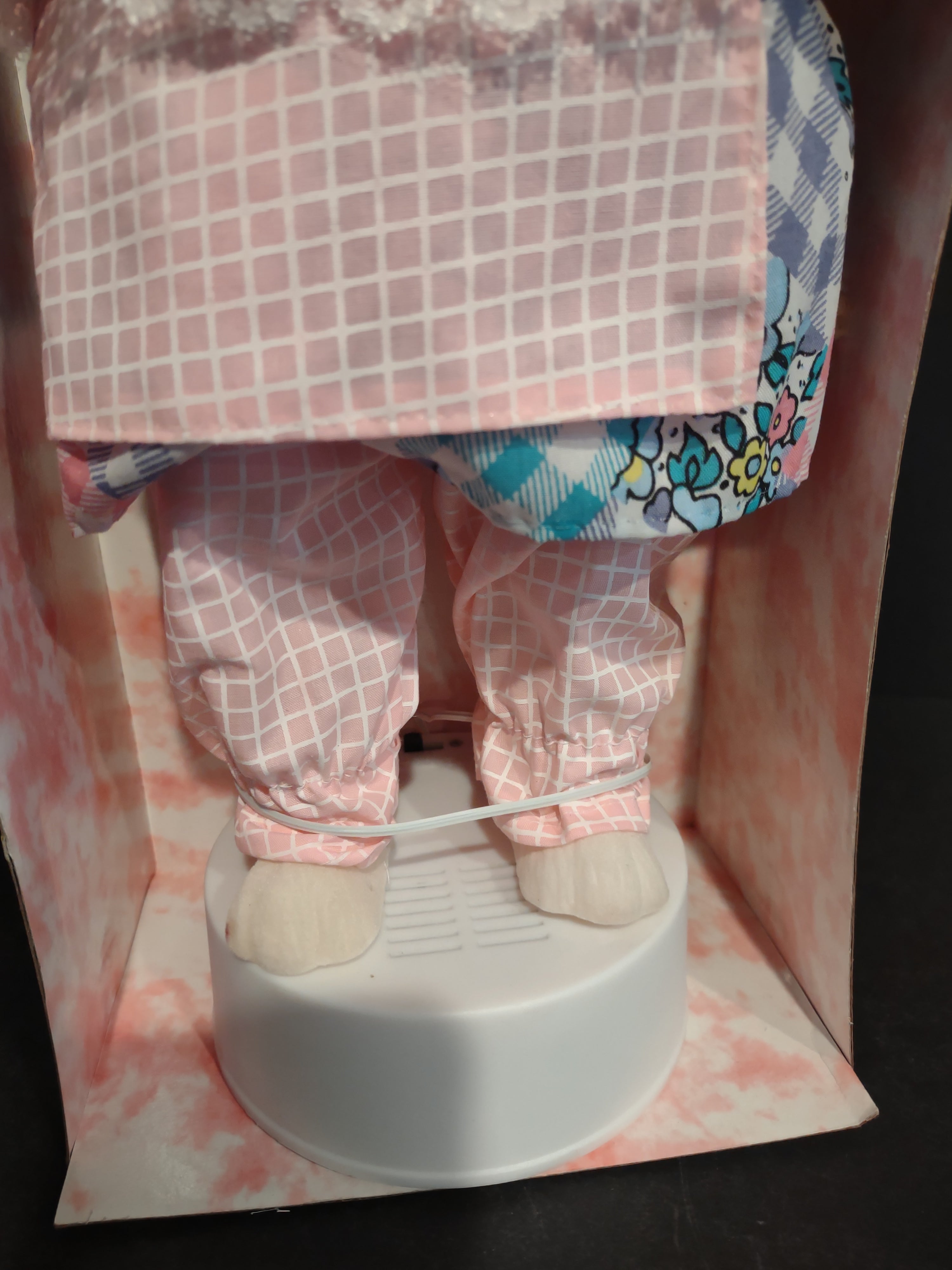 Dandee Musical Animated Girl Pink Bunny Rabbit Easter (lot 2550c)