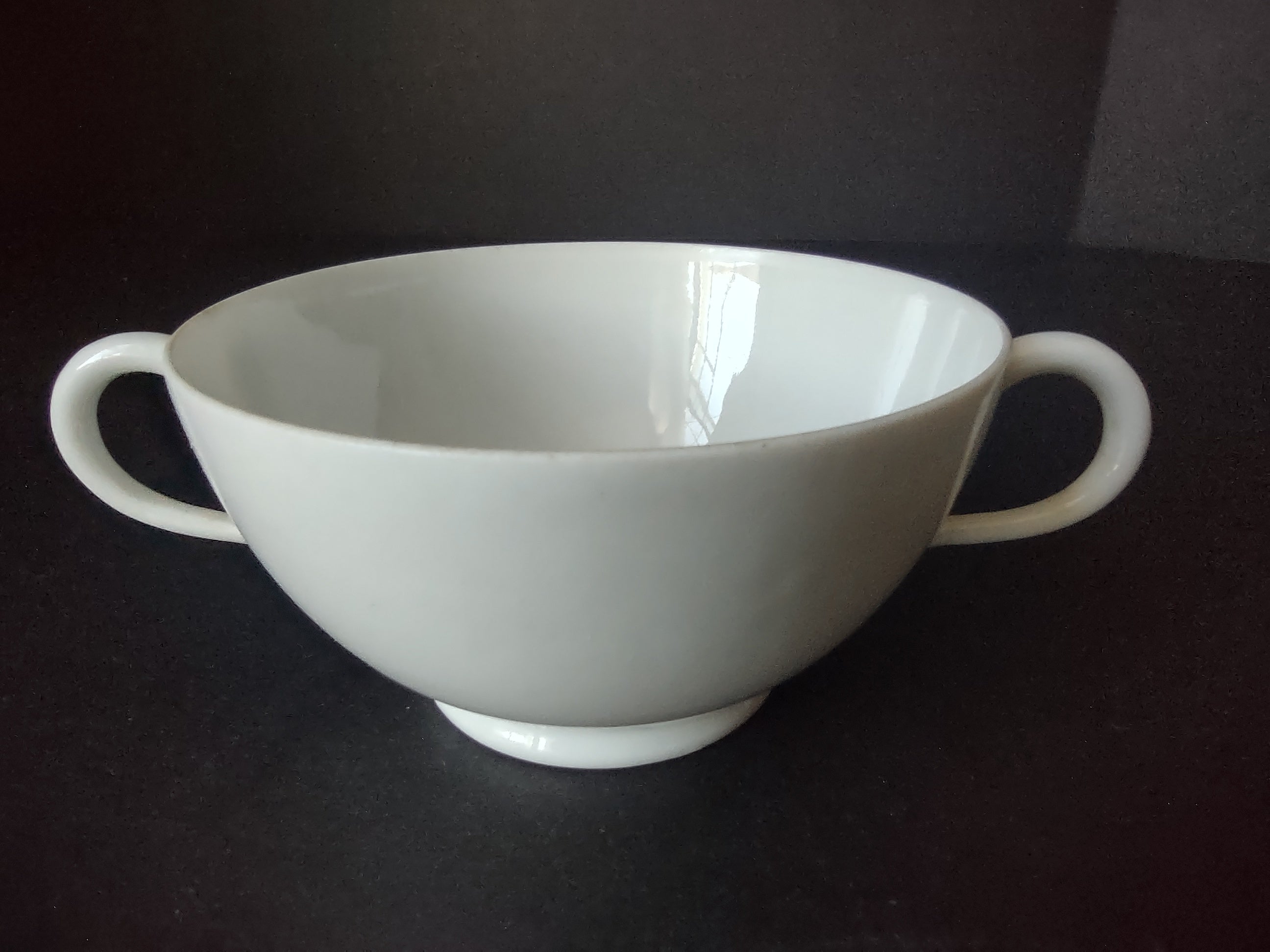 Limoges Porcelain Bouillon Cup ONLY Plain White (lot 1076)