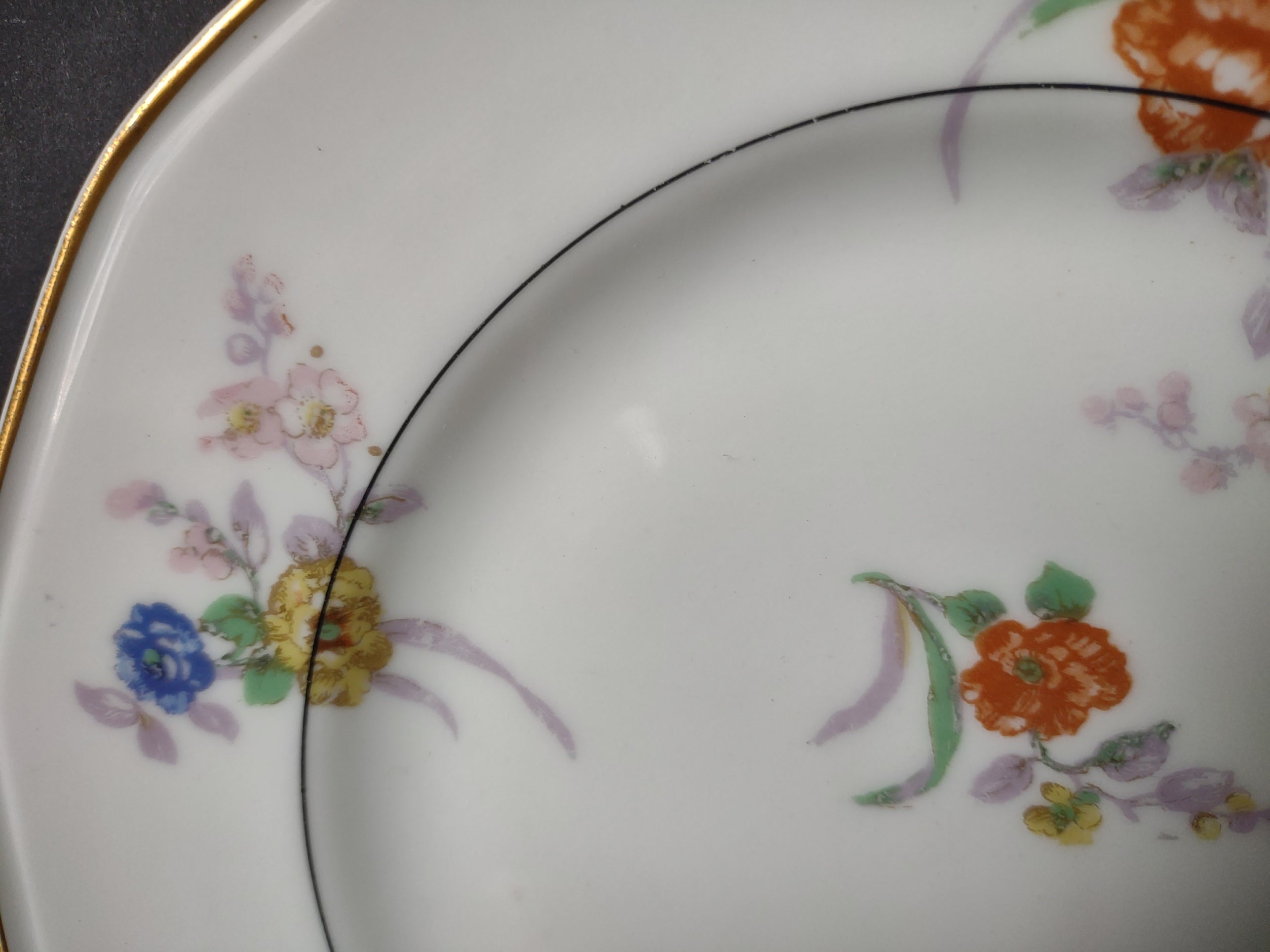 Vintage French Chic Haviland Limoges White Jewel Dessert Plate Floral (lot 804)