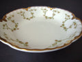 Haviland Limoges French 5" Cranberry Bowl Green Gold Trim (lot 1118)