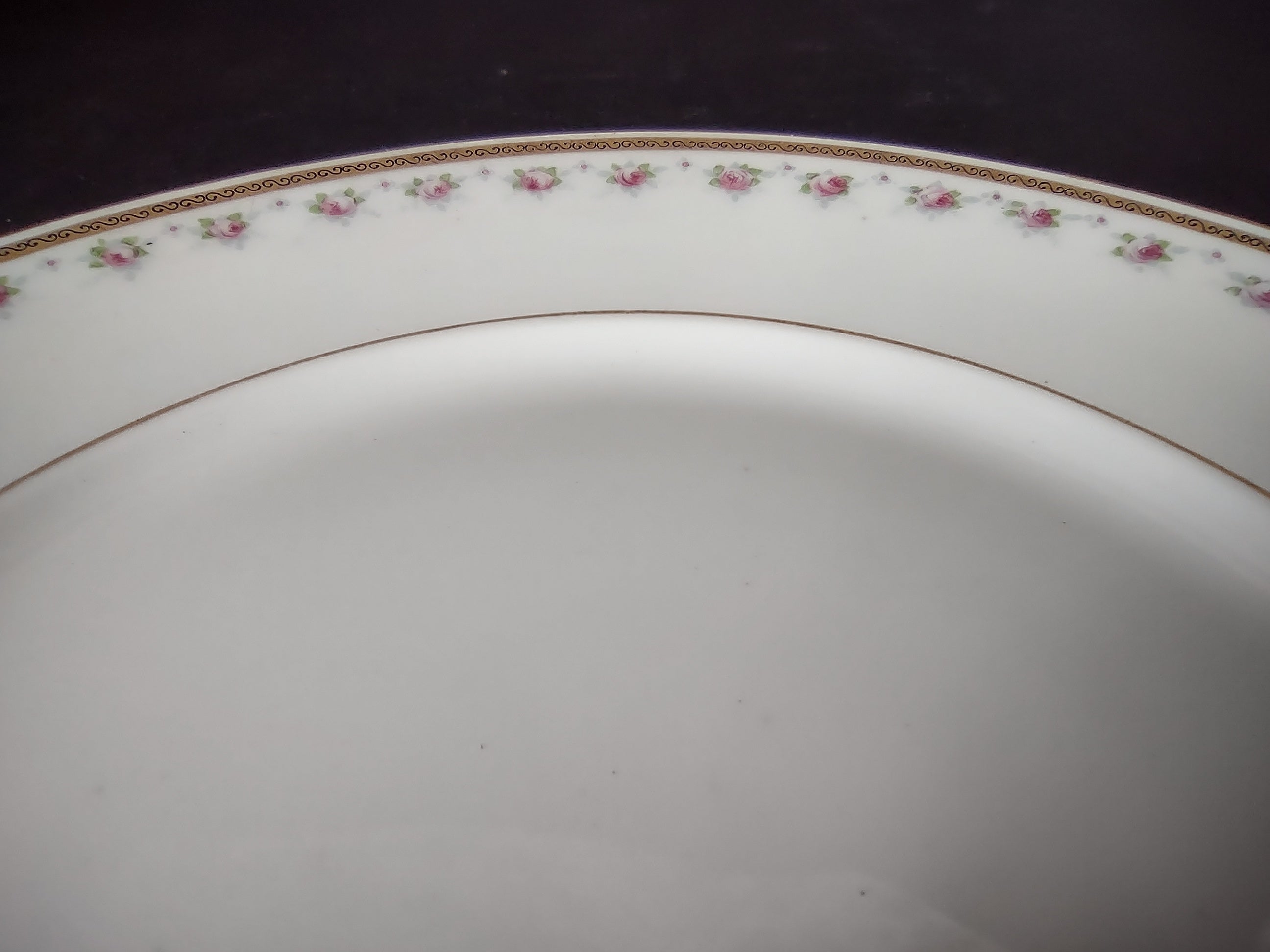 Wm. Guerin Limoges Luncheon/Salad Plate Rose French Chick (lot 984)